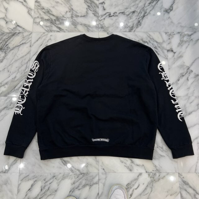 CHROME HEARTS Neck Logo Crewneck Sweatshirt Size L クロムハーツ ネックロゴクルーネックスウェットシャツ サイズL