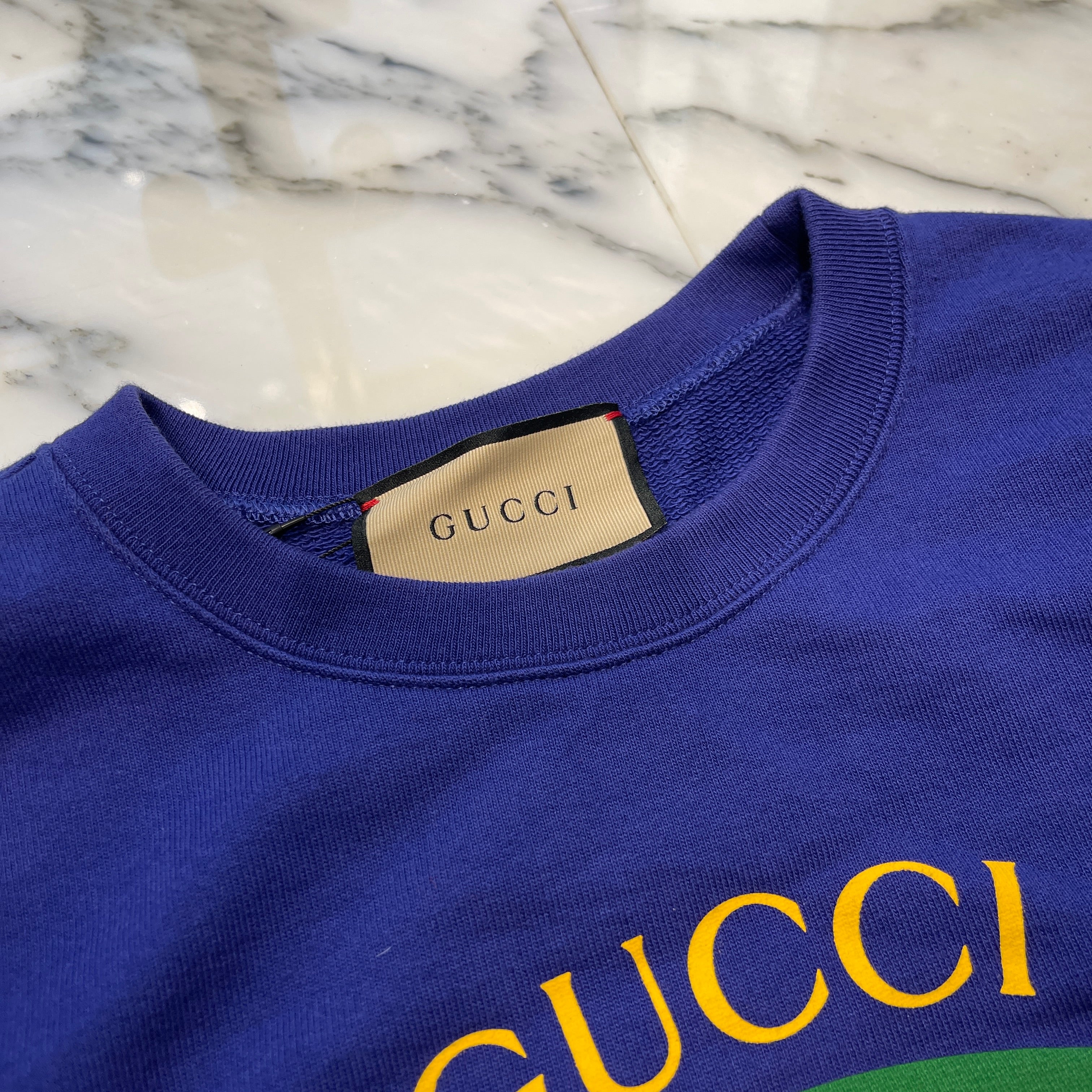 GUCCI 2023AW Inter Rocking G Logo Print Sweat Shirt 747809 XJFL8 Size XS グッチ インターロッキングG ロゴ プリント スウェットシャツ サイズXS