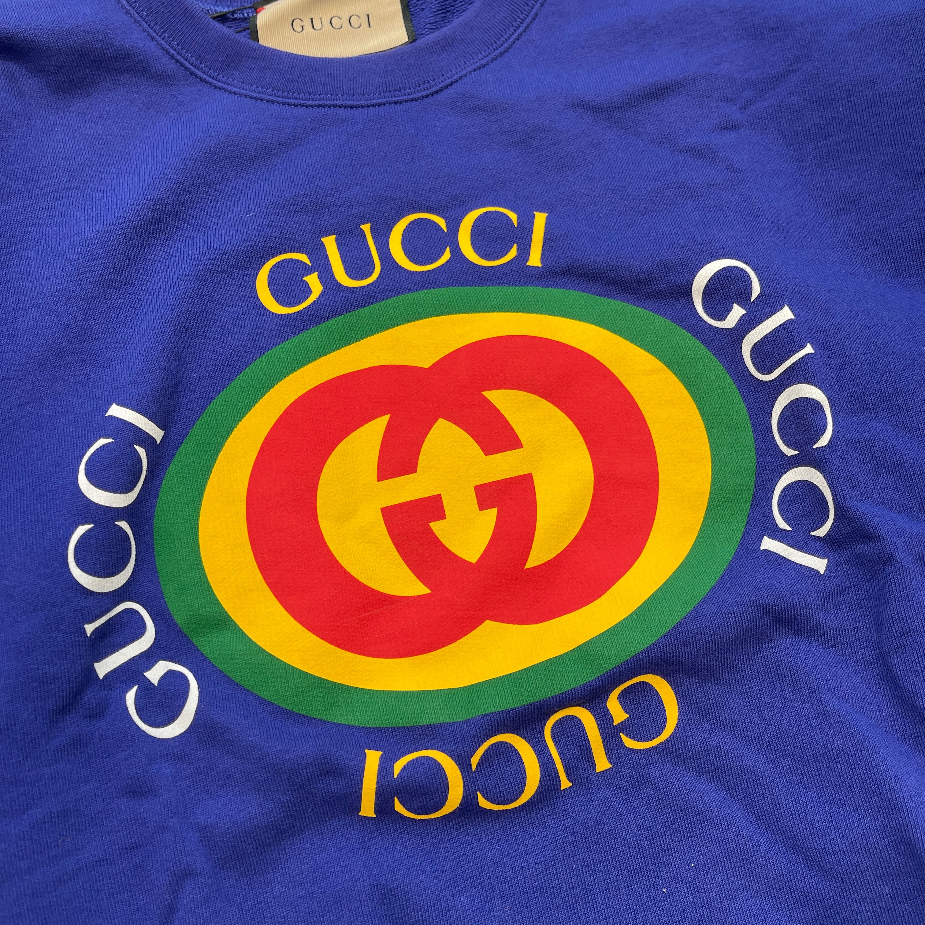 GUCCI 2023AW Inter Rocking G Logo Print Sweat Shirt 747809 XJFL8 Size XS グッチ インターロッキングG ロゴ プリント スウェットシャツ サイズXS