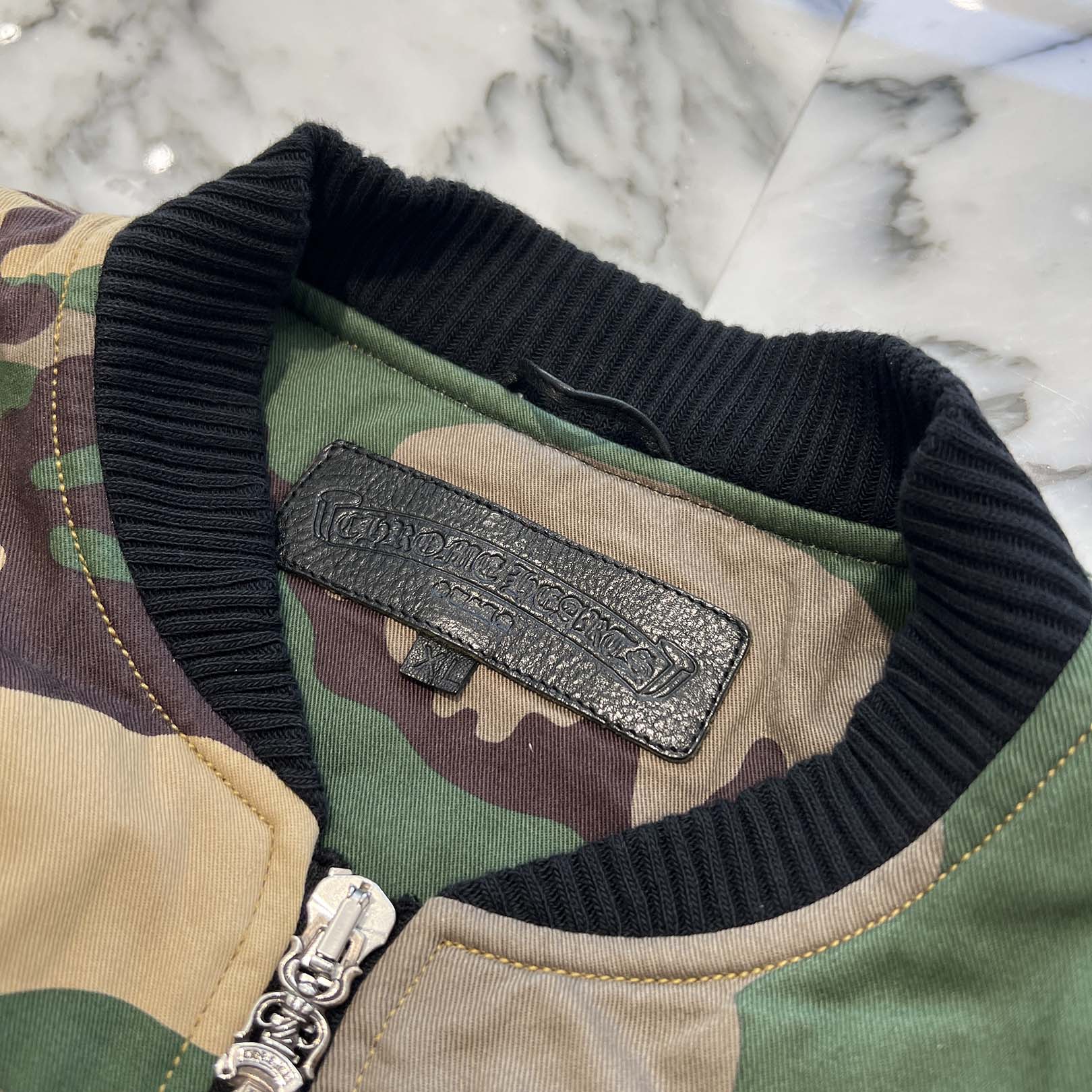 CHROME HEARTS×MATTY BOY Sex Record Camouflage Bomber Jacket Size XL クロムハーツ×マッティボーイ セックスレコード カモフラージュ ボンバージャケット サイズXL