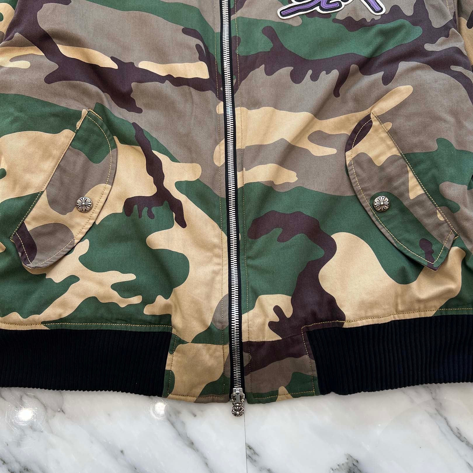 CHROME HEARTS×MATTY BOY Sex Record Camouflage Bomber Jacket Size XL クロムハーツ×マッティボーイ セックスレコード カモフラージュ ボンバージャケット サイズXL