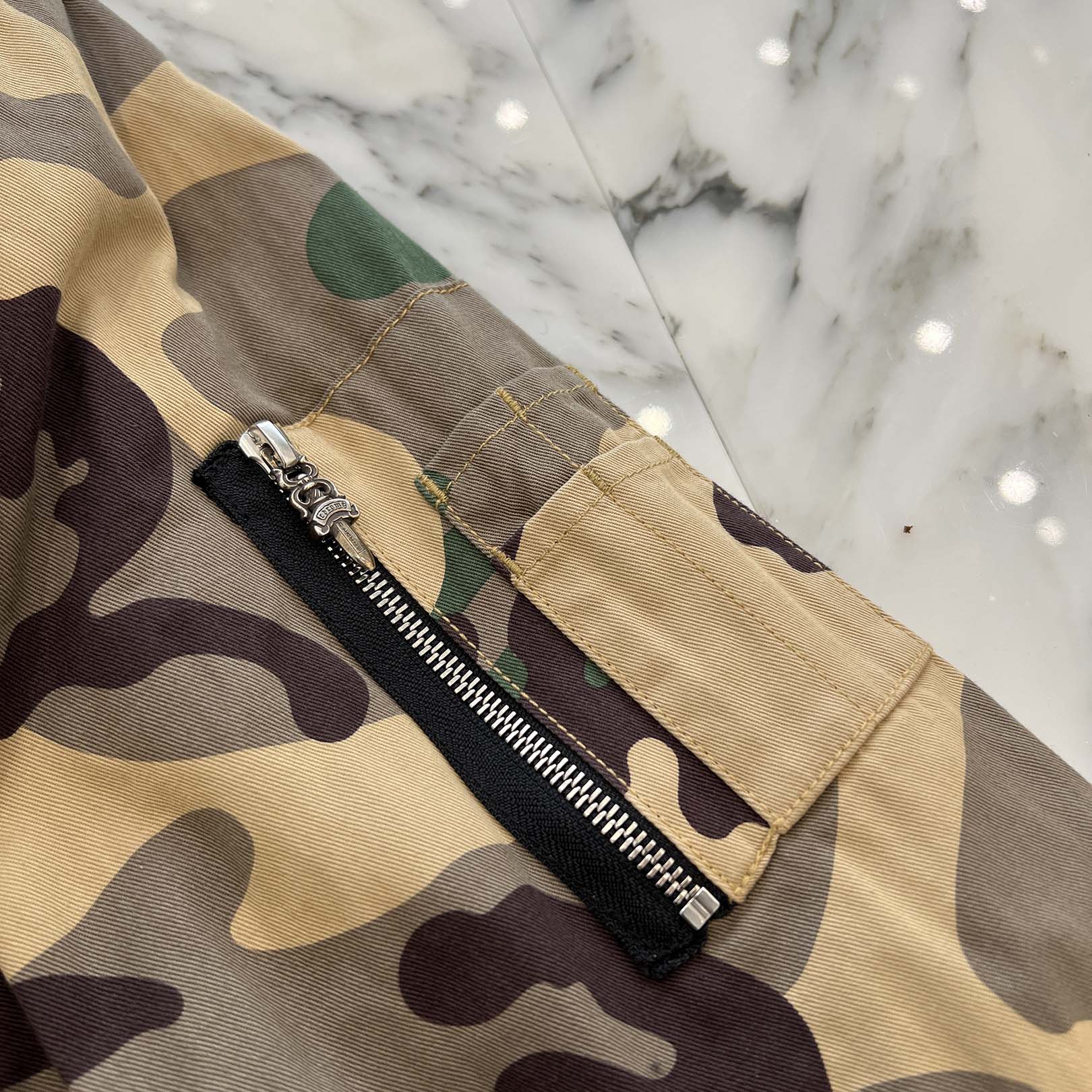 CHROME HEARTS×MATTY BOY Sex Record Camouflage Bomber Jacket Size