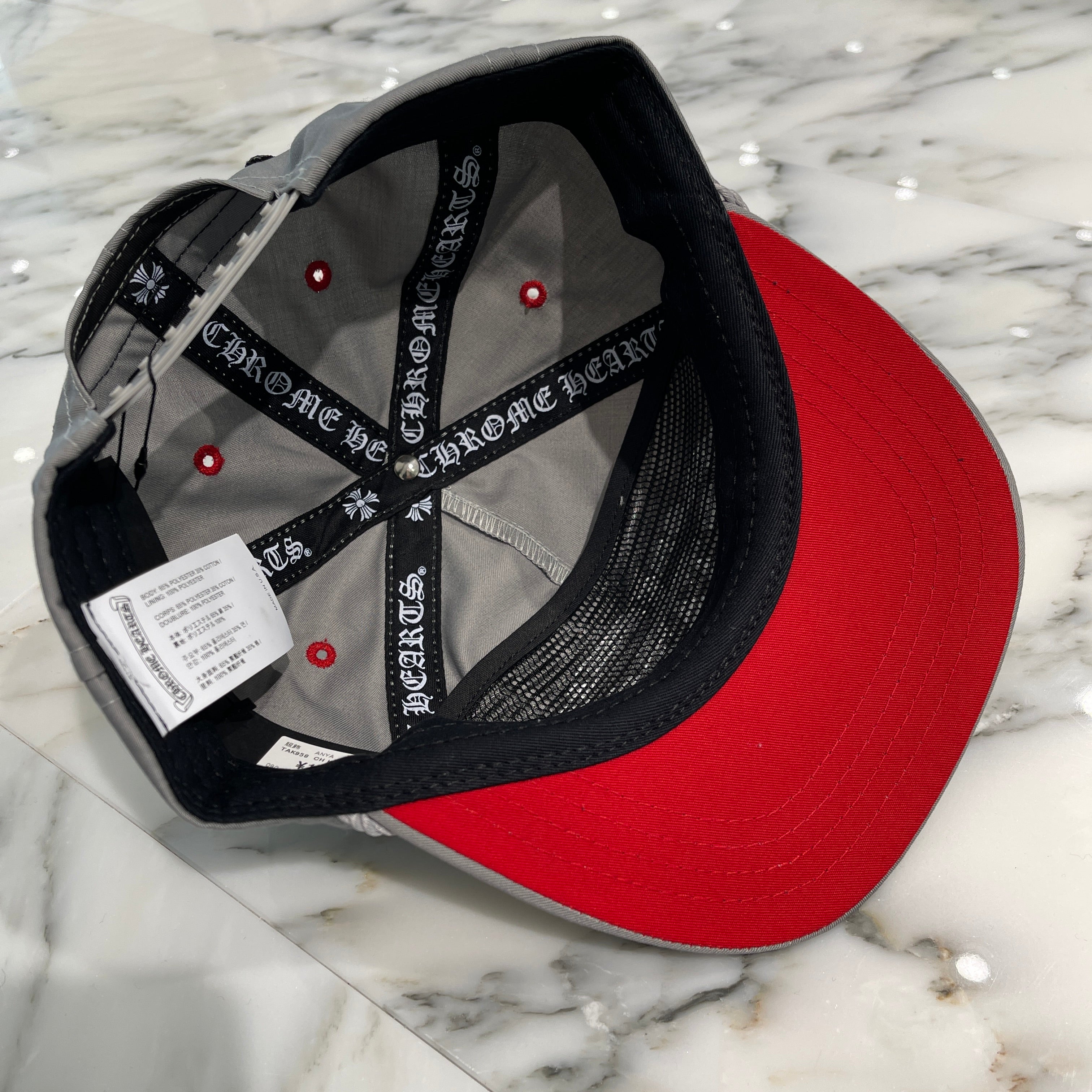 CHROME HEARTS GAS STATION King Taco 3 Cemetery Cross Trucker Cap Size ONE SIZE（53-60）クロムハーツ ガスステーション キングタコ 3セメタリークロス トラッカーキャップ サイズONE SIZE（53-60）