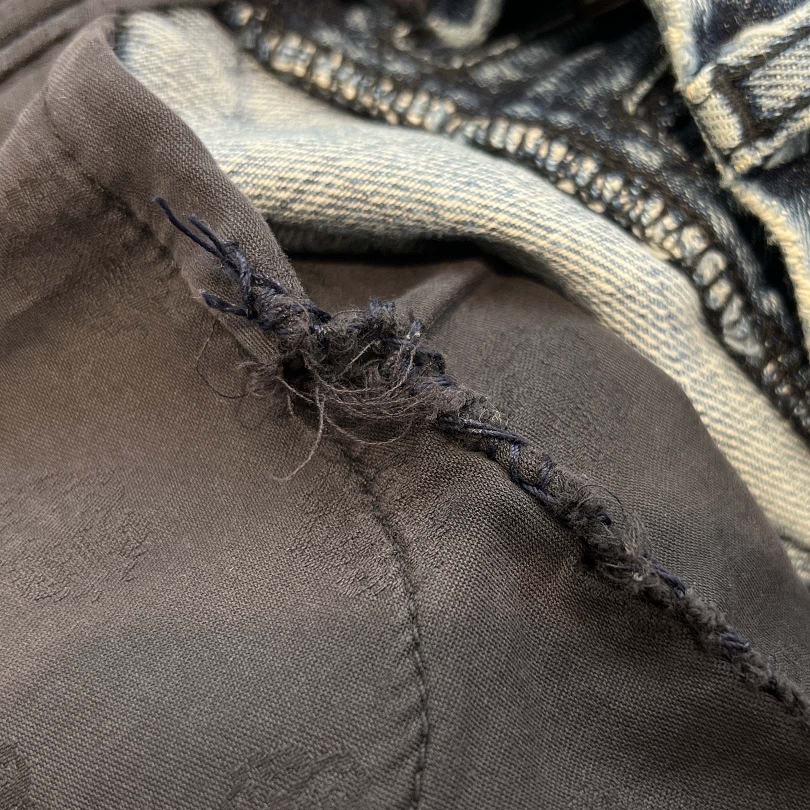 CHROME HEARTS Multi Leather Cross Patch Cross Ball Button Denim Pants Size 33 クロムハーツ マルチレザークロスパッチ クロスボールボタン デニムパンツ サイズ33