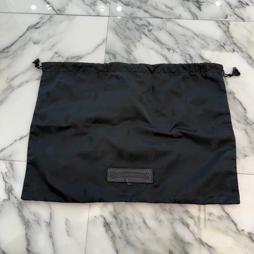 CHROME HEARTS Flat Pouch Leather Clutch Bag クロムハーツ フラット