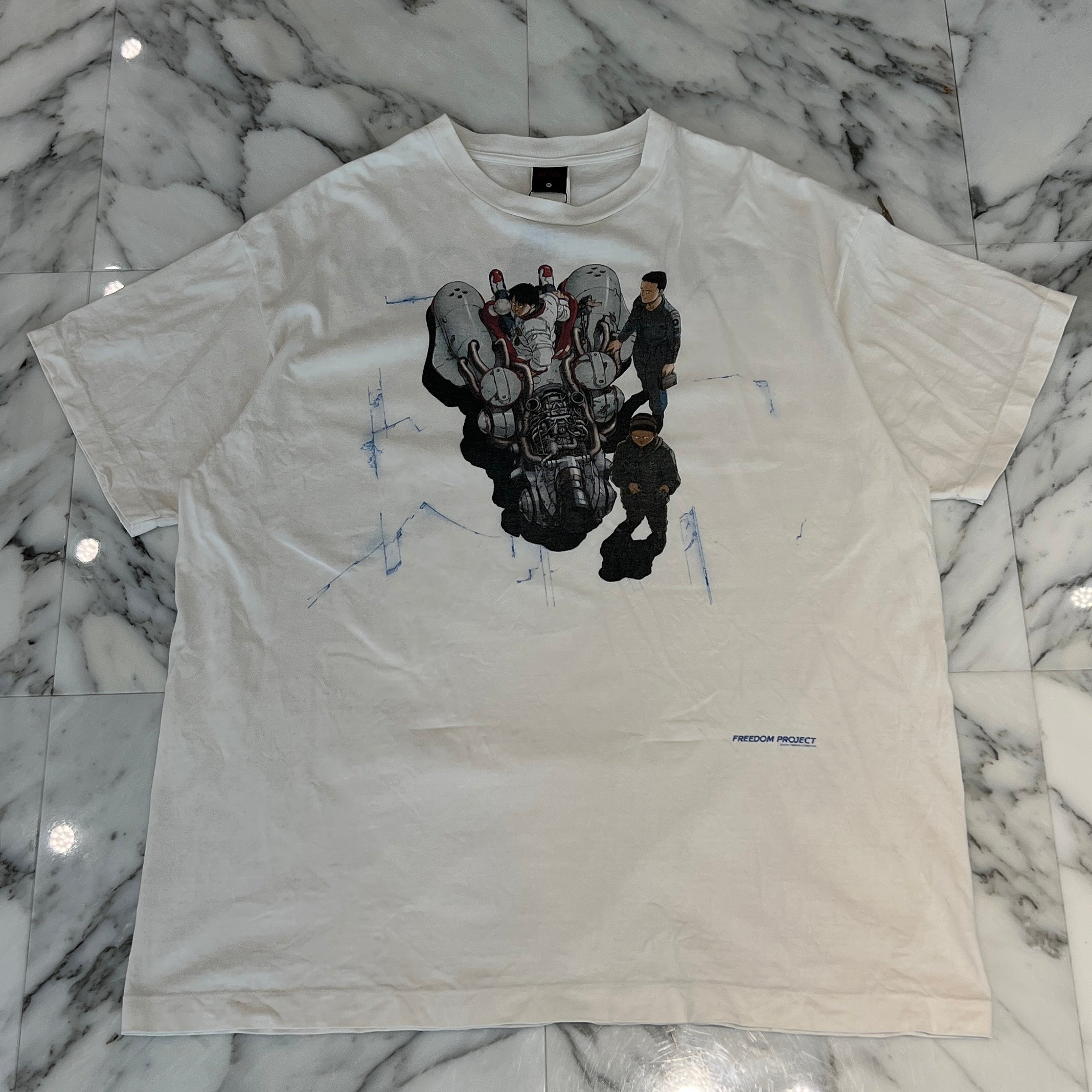 SAINT Mxxxxxx × FREEDOM 2024SS Future Heavy Motorcycle Print Tee SM-YS8-0000-C21 Size XXL セントマイケル × フリーダム フューチャーヘビーモーターバイク プリント Tシャツ サイズXXL