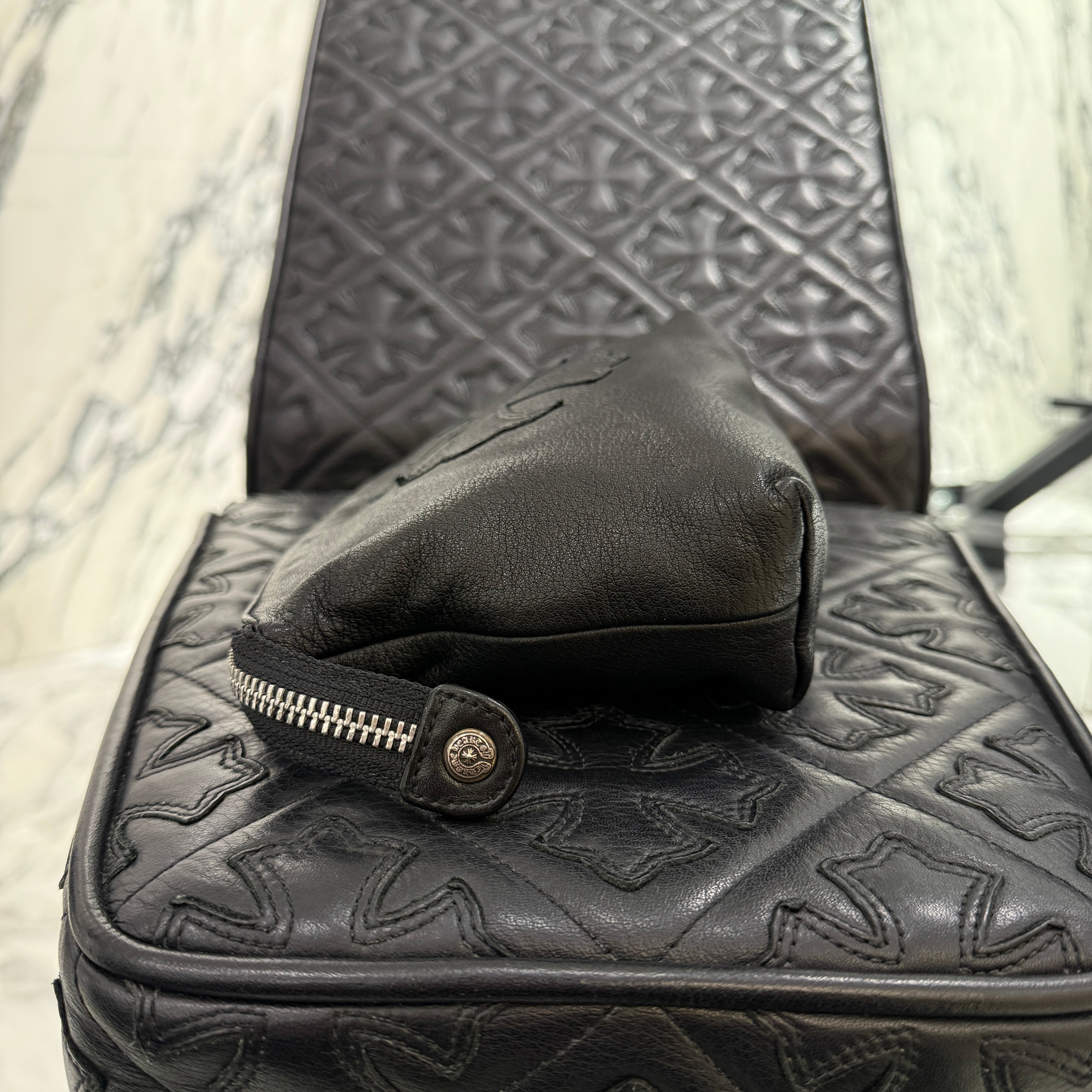 CHROME HEARTS INSANITY CH Plus Patch Leather Poach クロムハーツ インサニティ CHプラス パッチ レザーポーチ