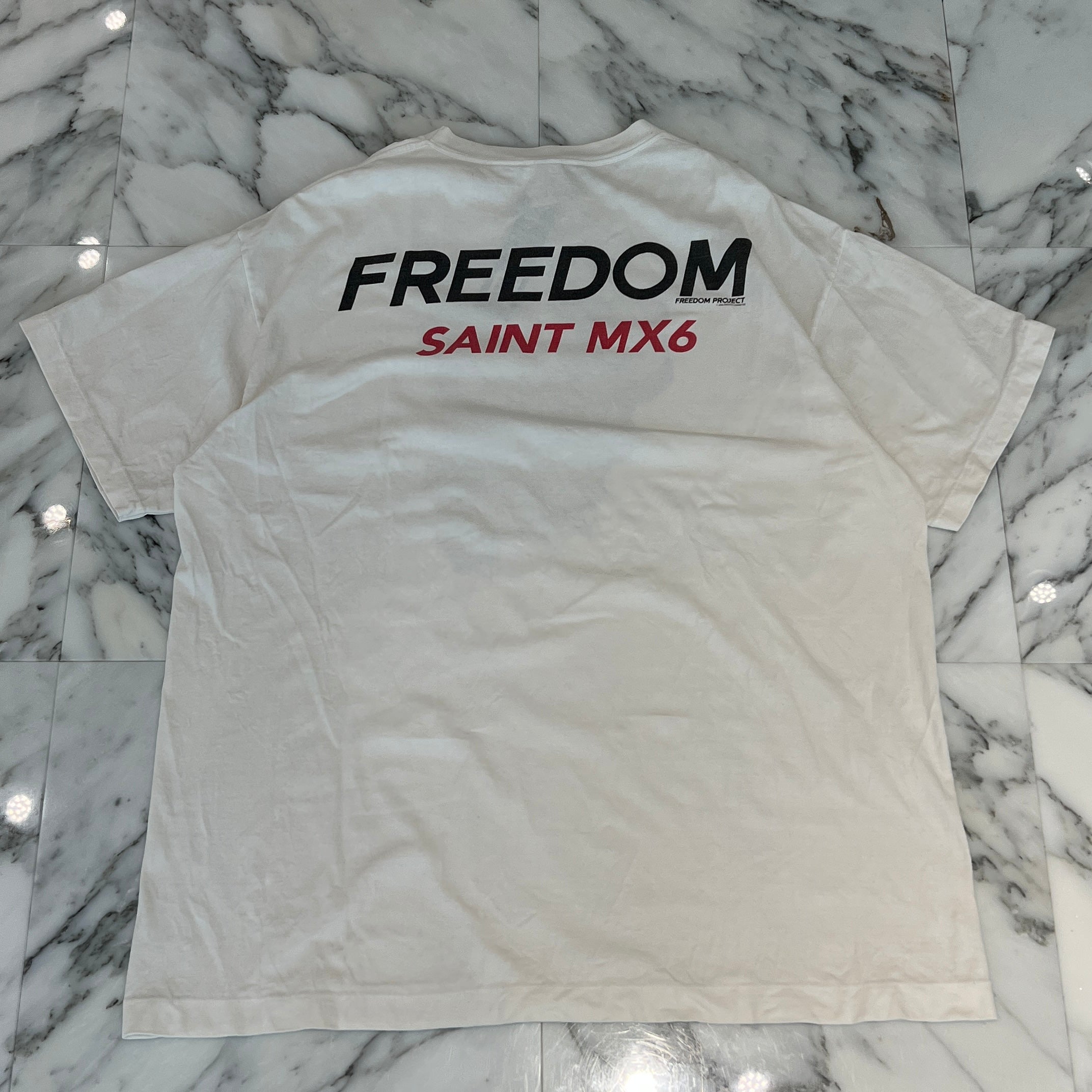 SAINT Mxxxxxx × FREEDOM 2024SS Future Heavy Motorcycle Print Tee SM-YS8-0000-C21 Size XXL セントマイケル × フリーダム フューチャーヘビーモーターバイク プリント Tシャツ サイズXXL
