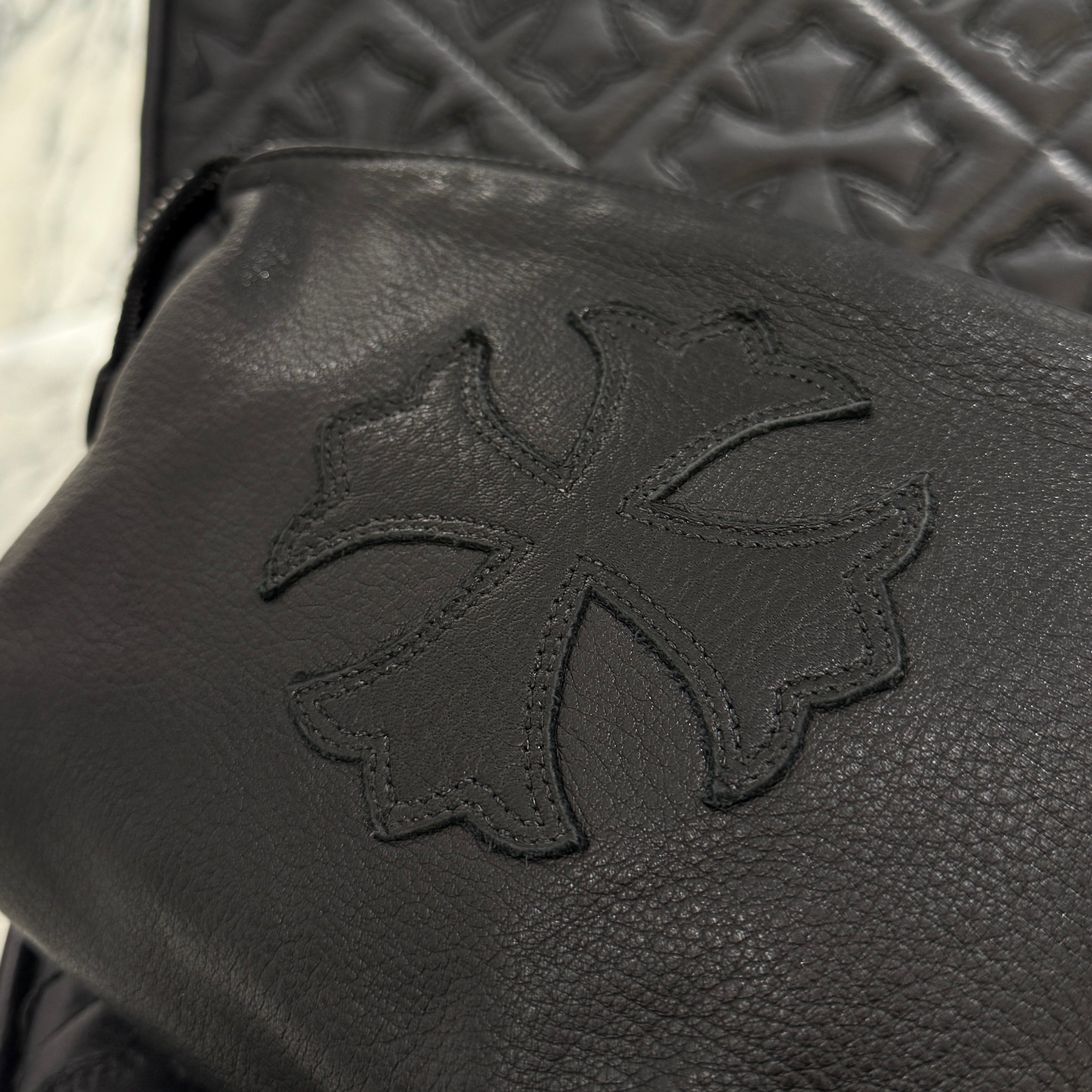 CHROME HEARTS INSANITY CH Plus Patch Leather Poach クロムハーツ