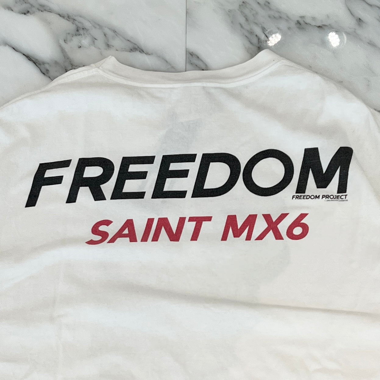 SAINT Mxxxxxx × FREEDOM 2024SS Future Heavy Motorcycle Print Tee SM-YS8-0000-C21 Size XXL セントマイケル × フリーダム フューチャーヘビーモーターバイク プリント Tシャツ サイズXXL