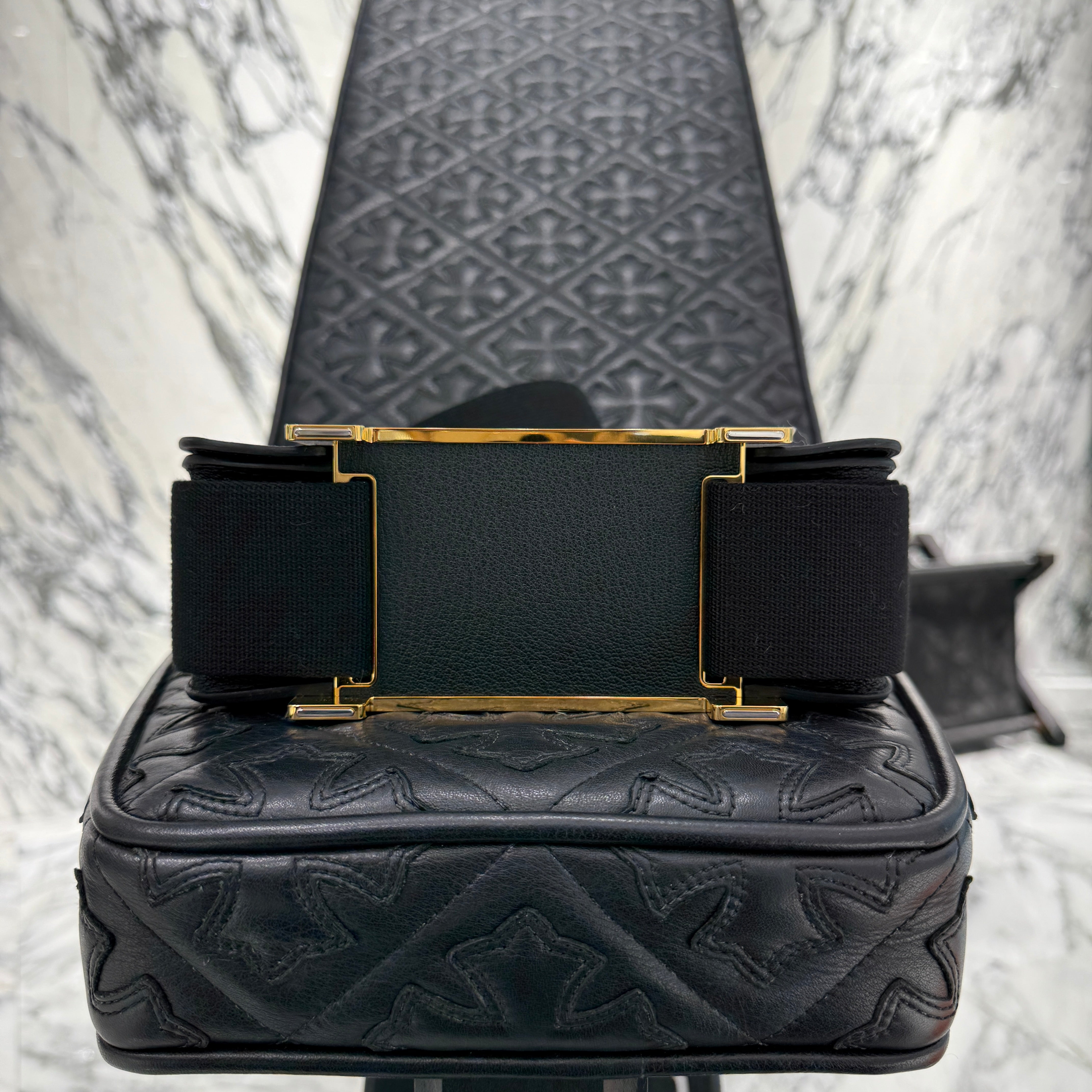 HERMES Geta Shoulder Bag "NOIR" W刻印 085052CCAD エルメス ゲタ ショルダーバッグ ”ノワール” W刻印