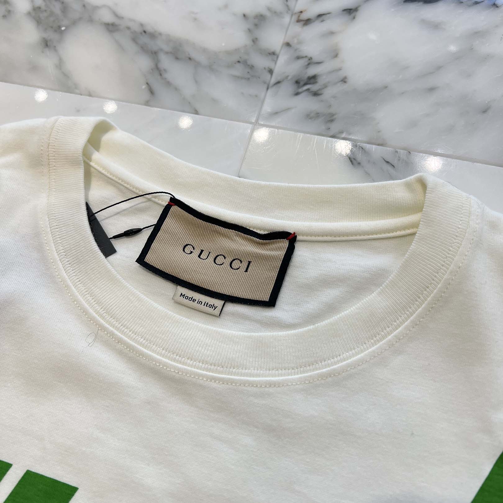 GUCCI 2019SS Blade Logo Print Tee 565806 XJAZY Size M グッチ ブレードロゴ プリント Tシャツ サイズM