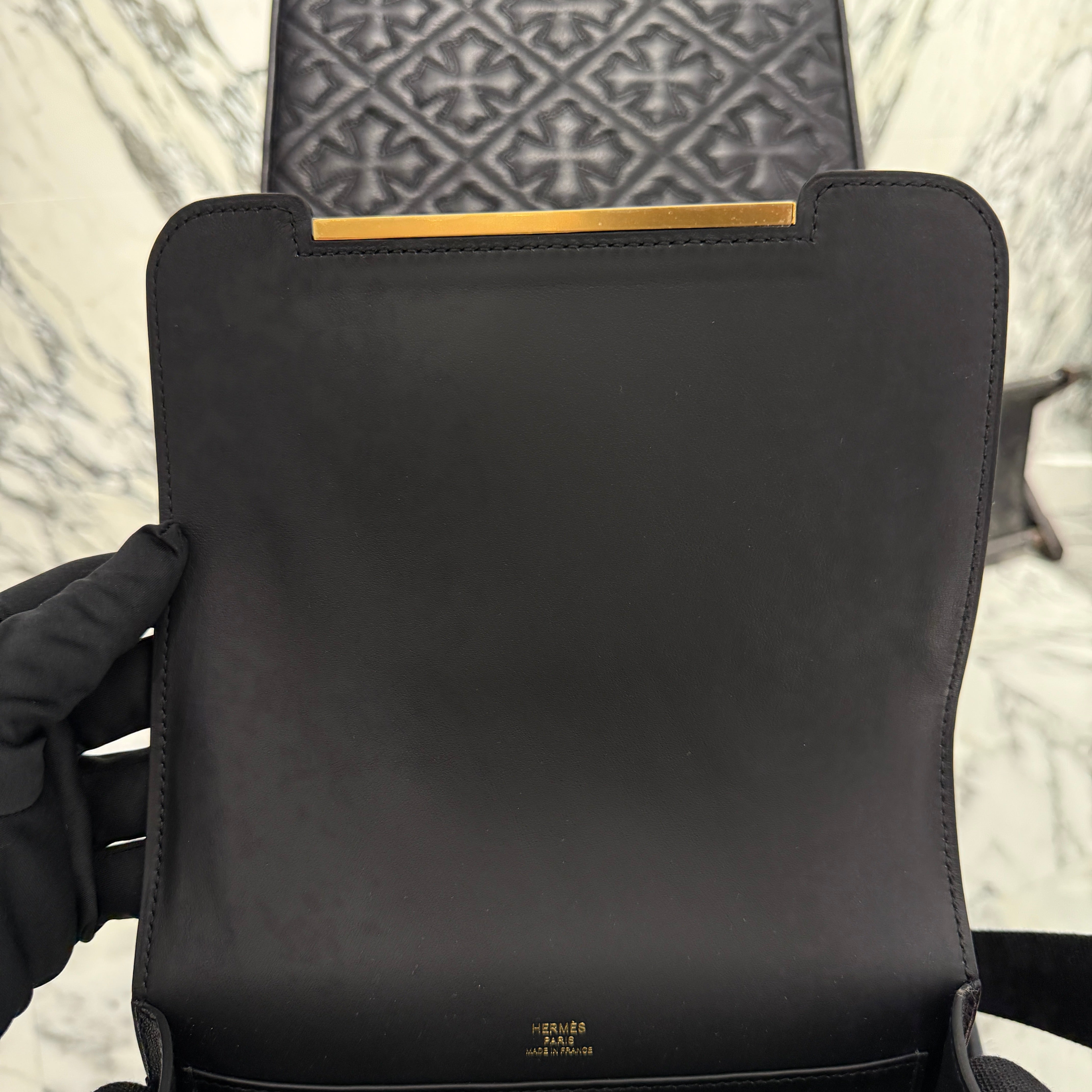 HERMES Geta Shoulder Bag 