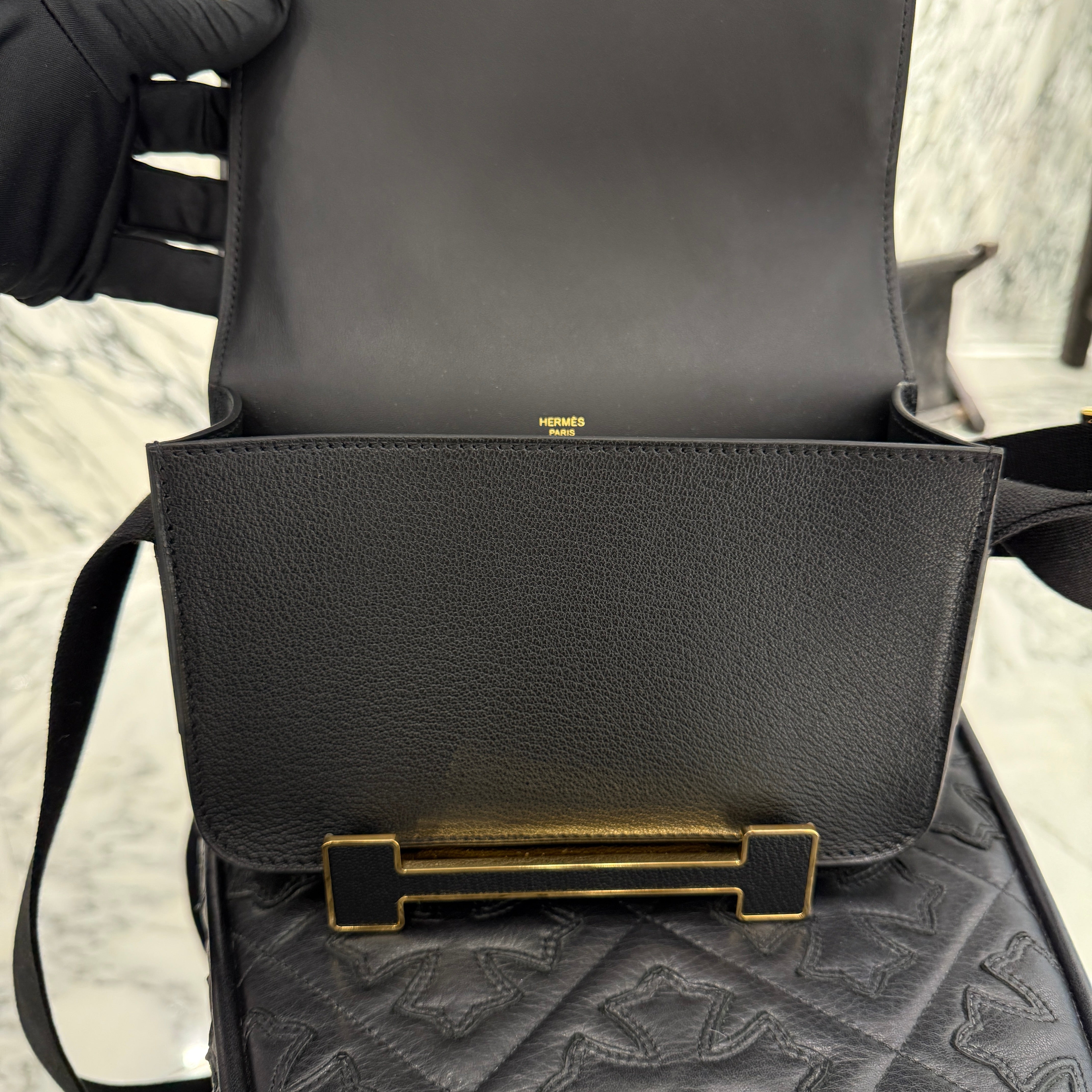 HERMES Geta Shoulder Bag 