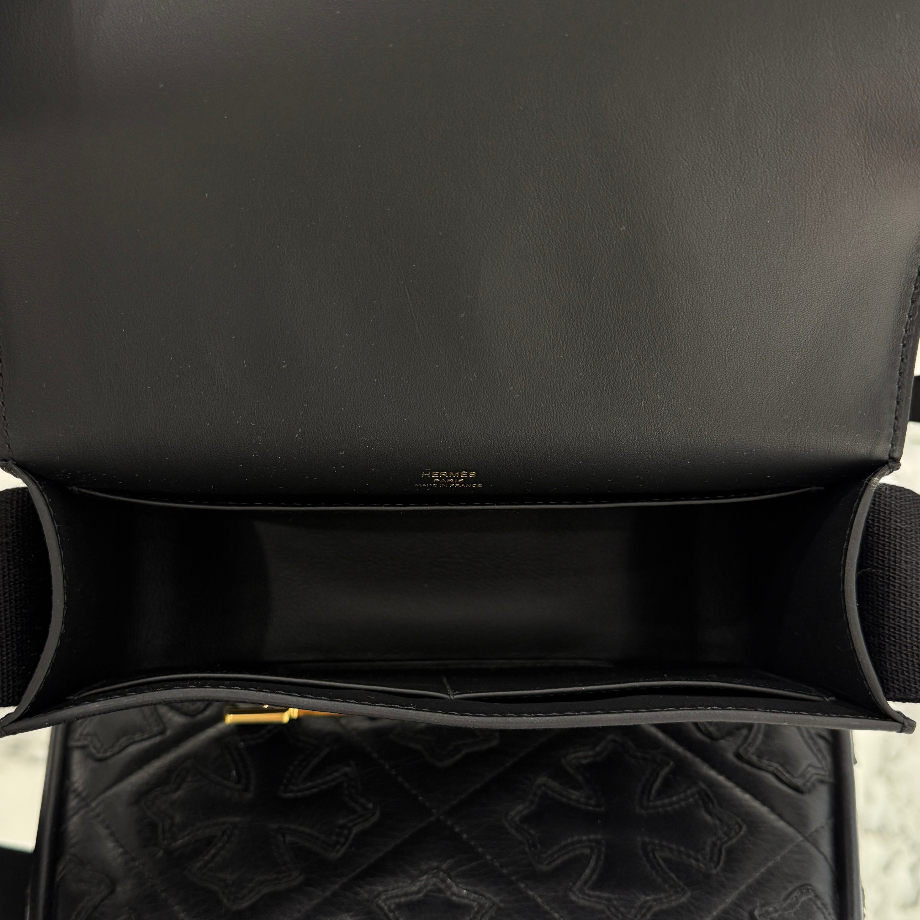 HERMES Geta Shoulder Bag "NOIR" W刻印 085052CCAD エルメス ゲタ ショルダーバッグ ”ノワール” W刻印