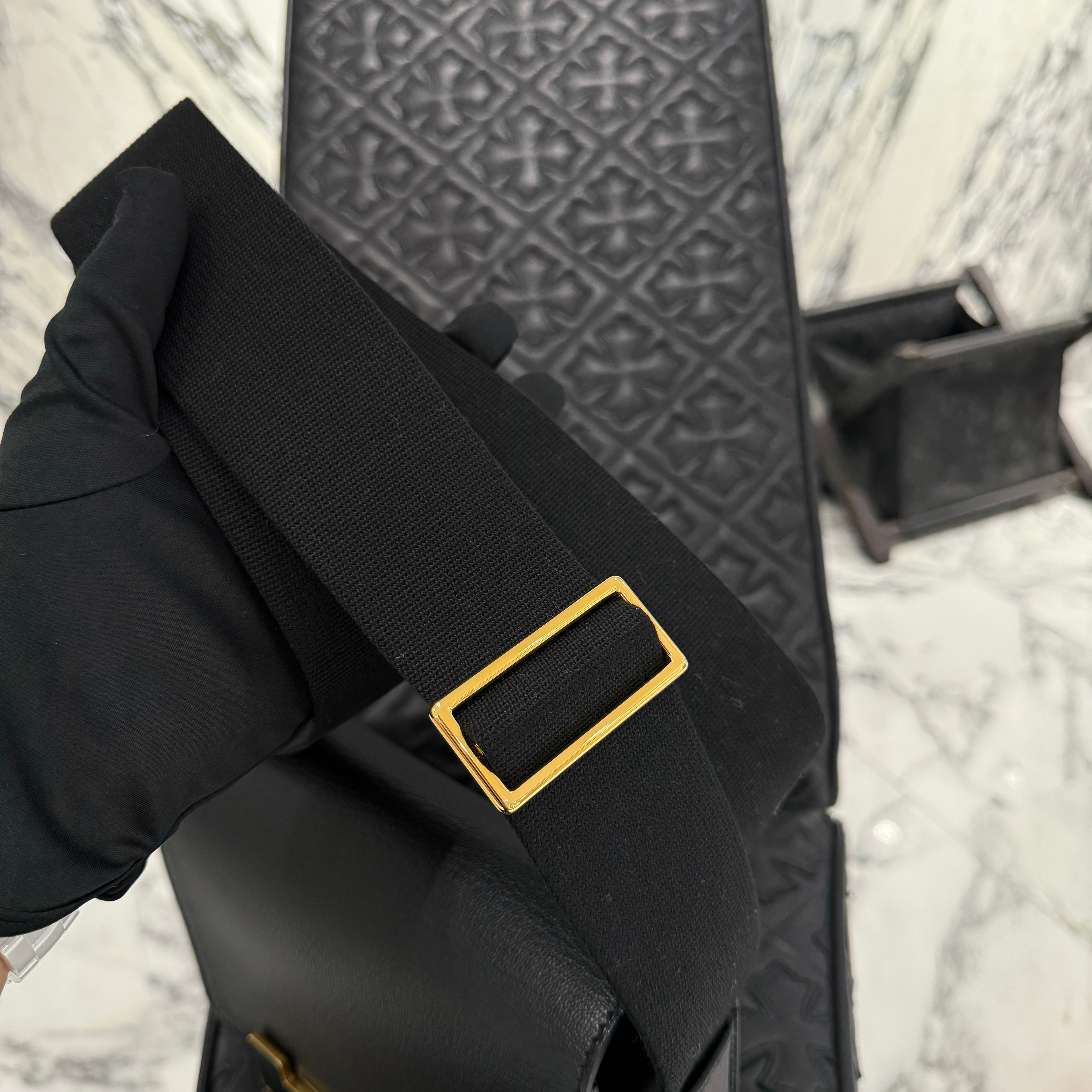 HERMES Geta Shoulder Bag "NOIR" W刻印 085052CCAD エルメス ゲタ ショルダーバッグ ”ノワール” W刻印