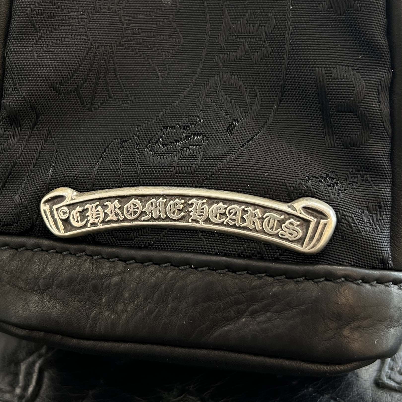 CHROME HEART Stencil Pattern Leather Wrist Bag クロムハーツ ステンシルパターン レザー リストバッグ