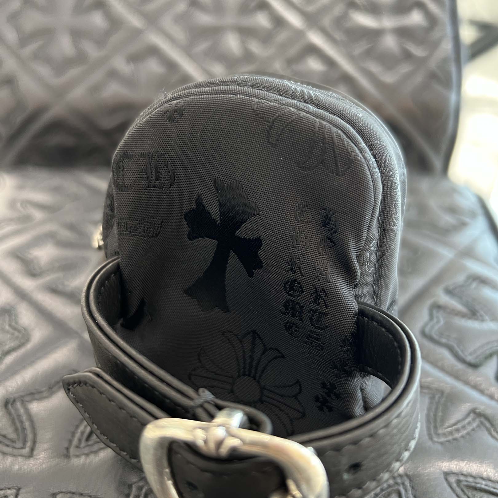 CHROME HEART Stencil Pattern Leather Wrist Bag クロムハーツ ステンシルパターン レザー リストバッグ