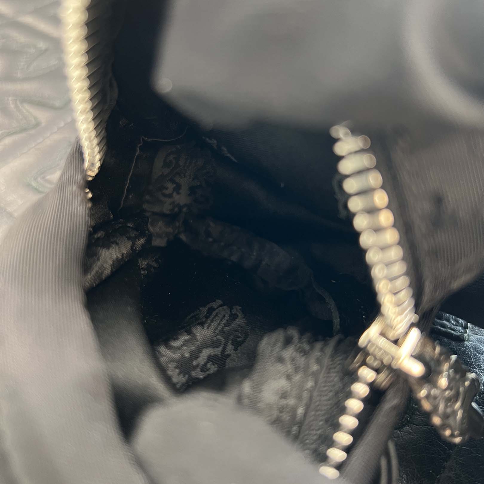 CHROME HEART Stencil Pattern Leather Wrist Bag クロムハーツ ステンシルパターン レザー リストバッグ