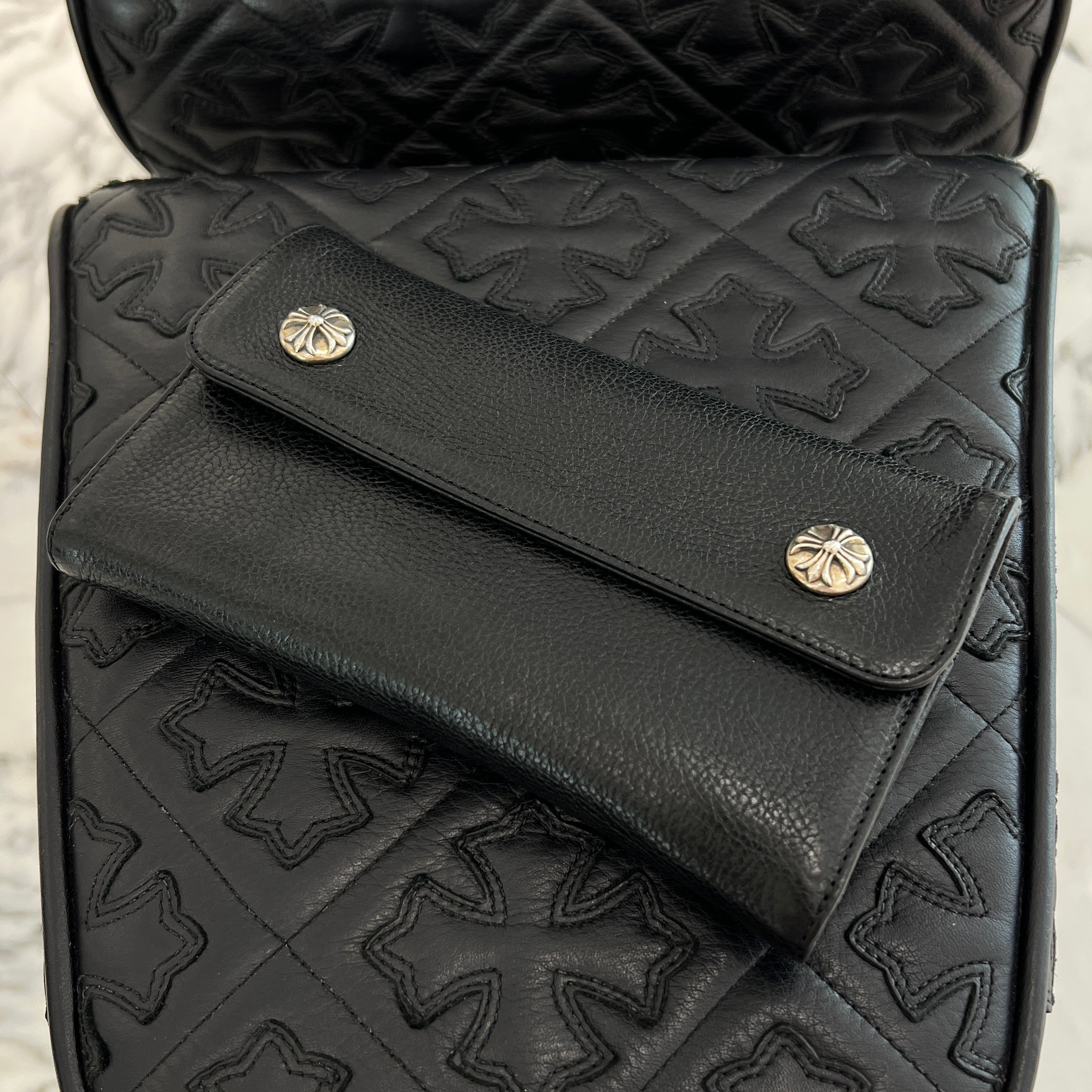 CHROME HEARTS Wave Cross Ball Wallet クロムハーツ ウェーブ クロスボール ウォレット