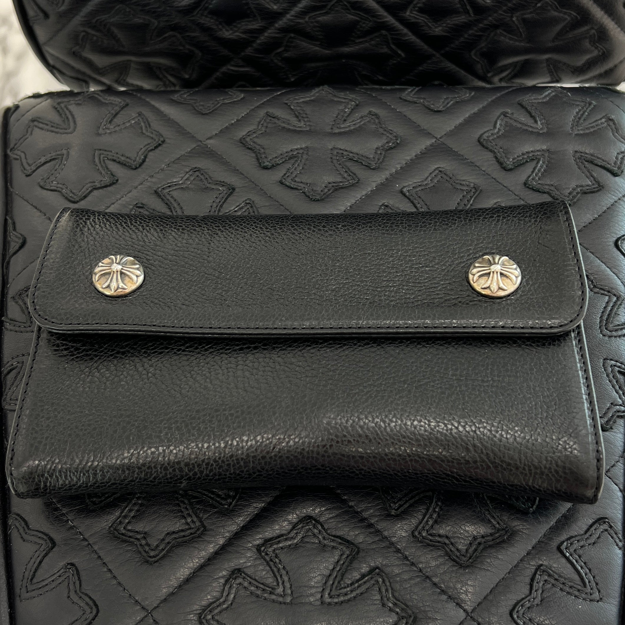 CHROME HEARTS WAVE CROSS BALL ウォレット CHROME HEARTS クロムハーツ WAVE CROSS BALL ウェーブ クロス