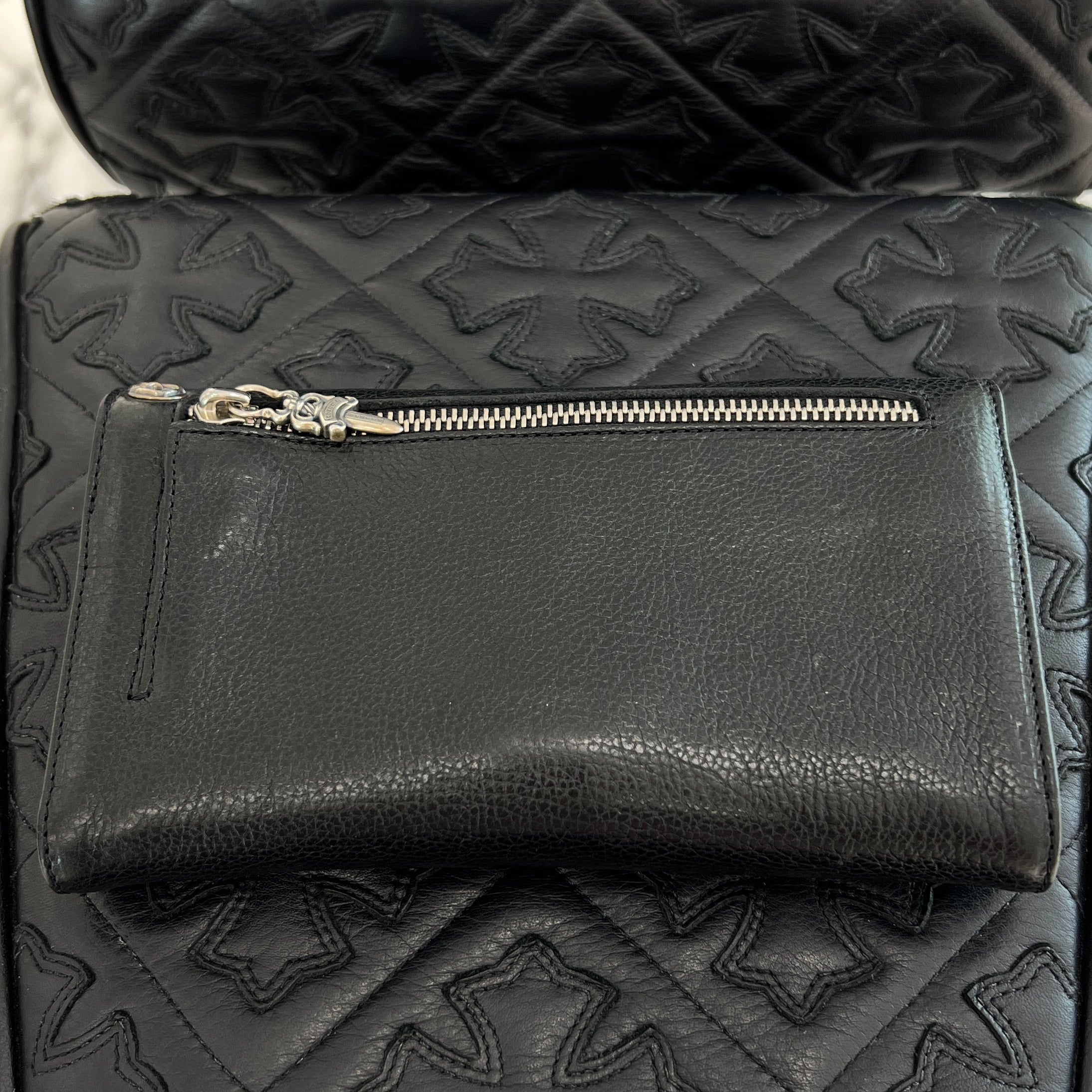 CHROME HEARTS Wave Cross Ball Wallet クロムハーツ ウェーブ クロス