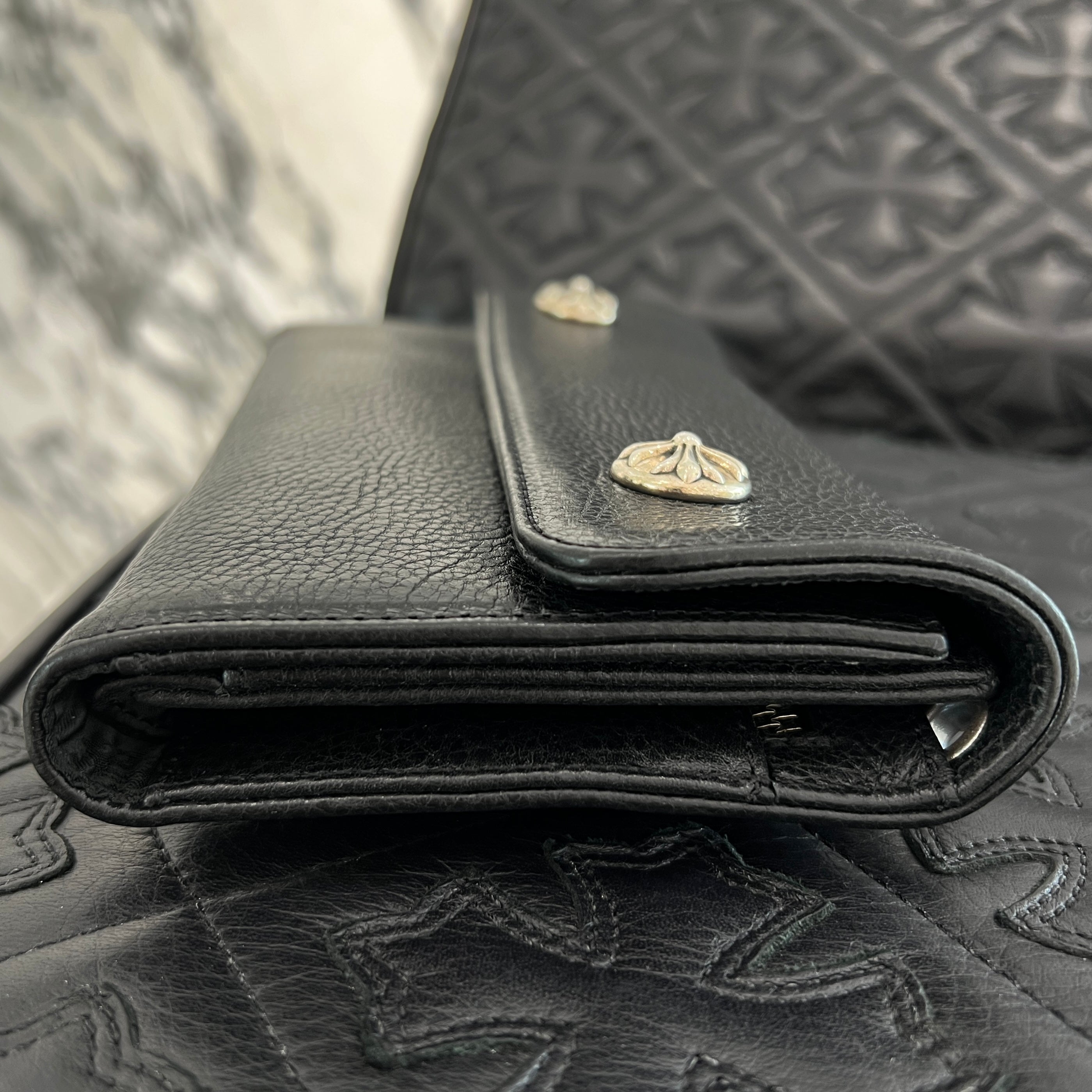 CHROME HEARTS Wave Cross Ball Wallet クロムハーツ ウェーブ クロスボール ウォレット