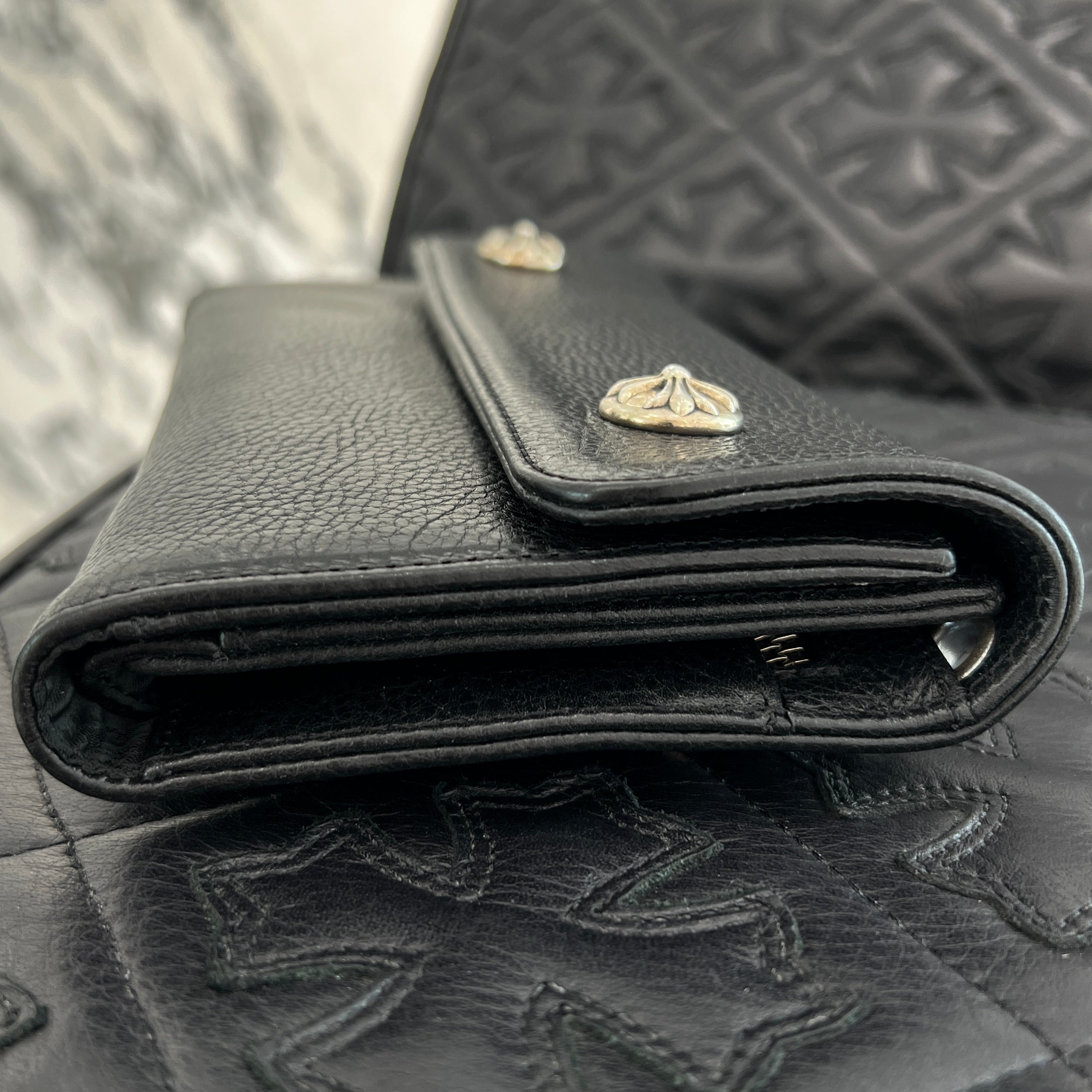 CHROME HEARTS Wave Cross Ball Wallet クロムハーツ ウェーブ クロスボール ウォレット