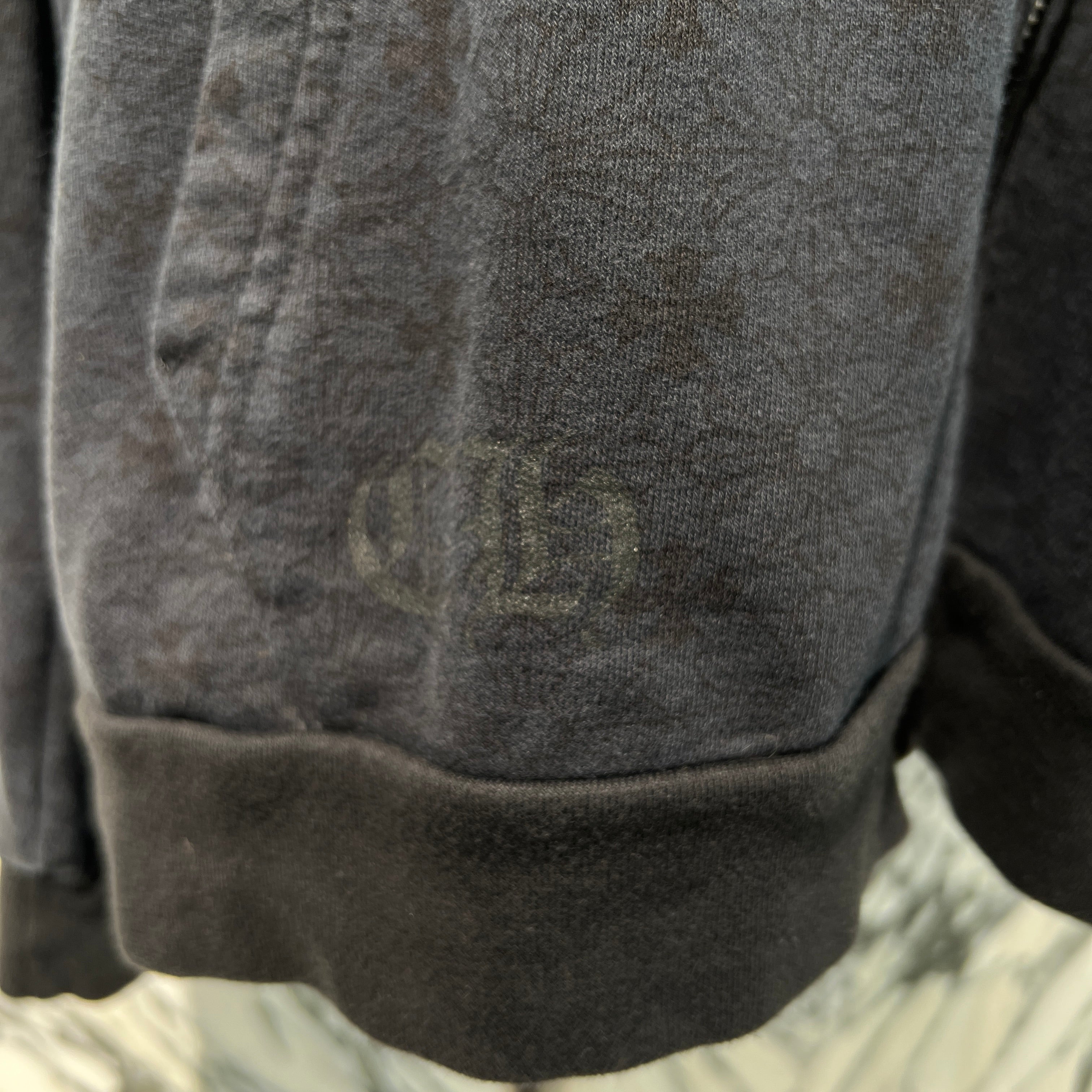 CHROME HEARTS Vertical Logo CH Plus Zip Up Hoodie Size XL クロムハーツ ヴァーティカルロゴ CHプラス総柄 ジップアップフーディ サイXL