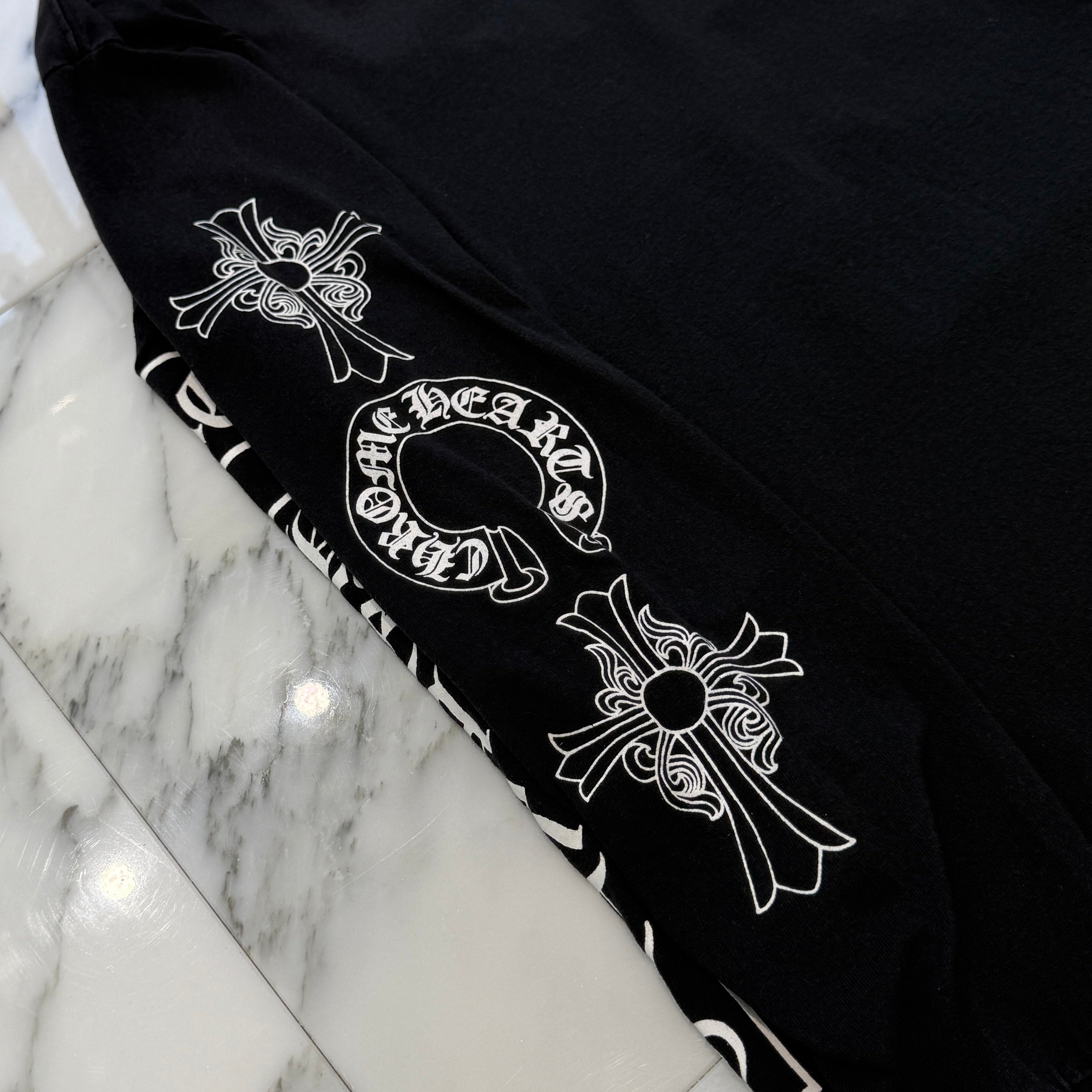 CHROME HEARTS Arm Multi Logo Long Sleeve Tee Size M クロムハーツ アームマルチロゴ ロングスリーブTシャツ サイズM