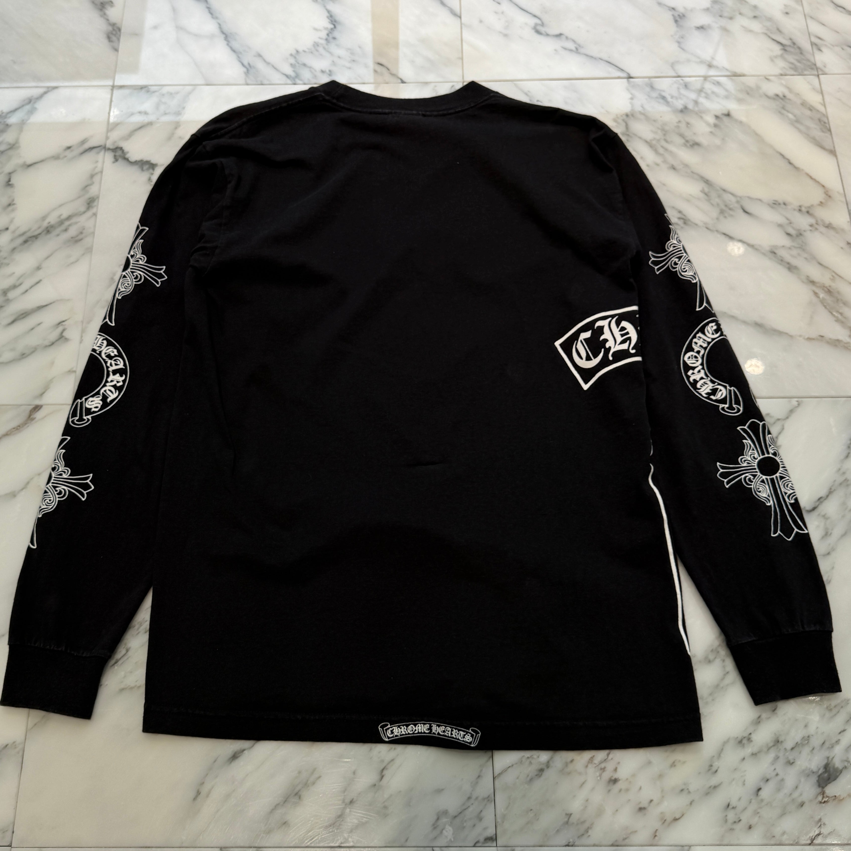 CHROME HEARTS Arm Multi Logo Long Sleeve Tee Size M クロムハーツ アームマルチロゴ ロングスリーブTシャツ サイズM