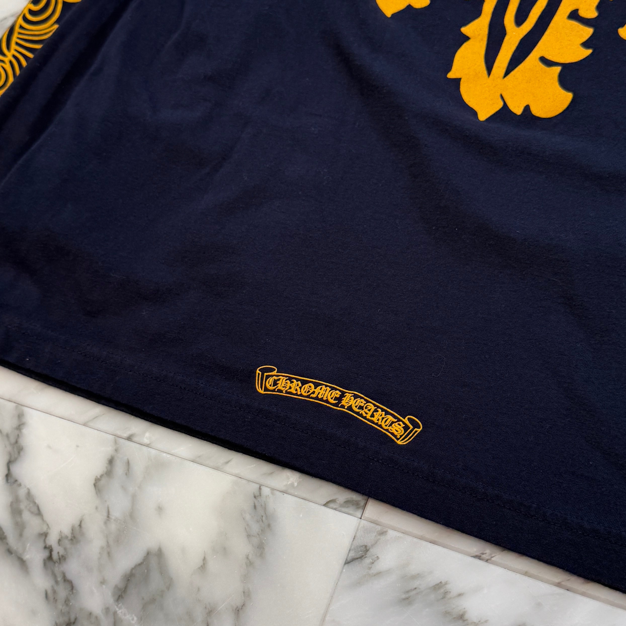 CHROME HEARTS Floral Cross Vine Dagger Long Sleeve Tee Size M クロムハーツ フローラルクロス ヴァインダガー ロングスリーブTシャツ サイズM