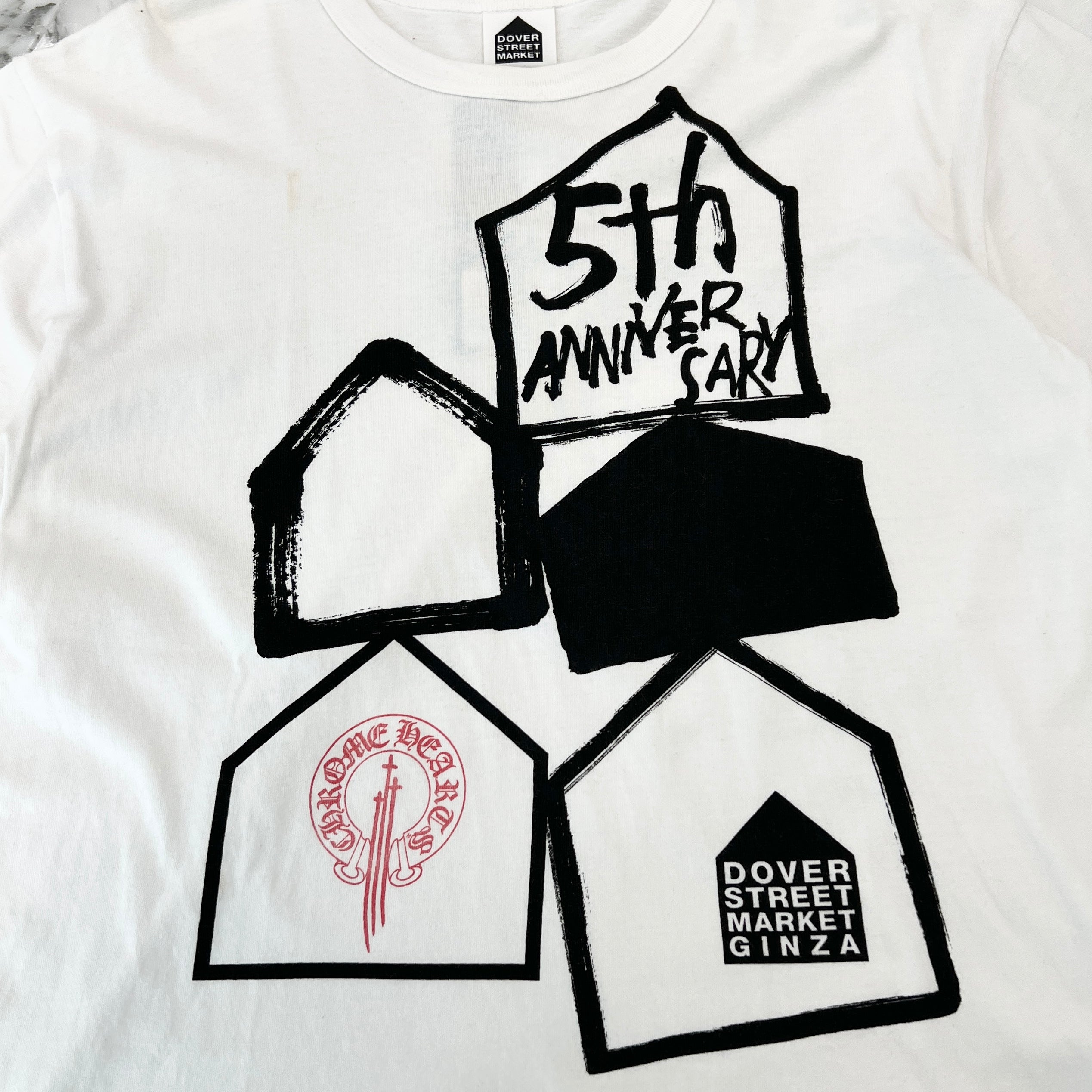 CHROME HEARTS × Dover Street Market GINZA 5th Anniversary RS3 Cross Horseshoe Tee Size XL クロムハーツ × ドーバーストリート マーケット銀座５周年アニバーサリー RSクロス ホースシュー Tシャツ サイズXL