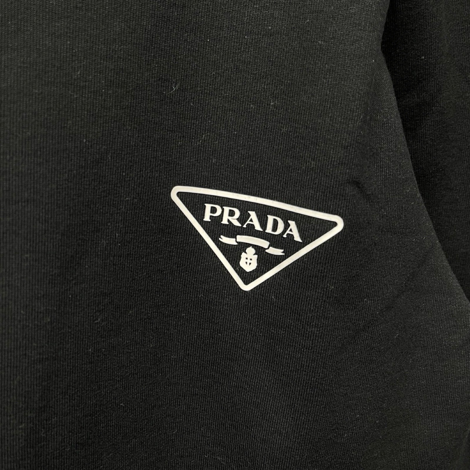 PRADA 2024AW Triangle Logo Sweatshirt Hoodie UJL20A 10UF F000 Size XXXL