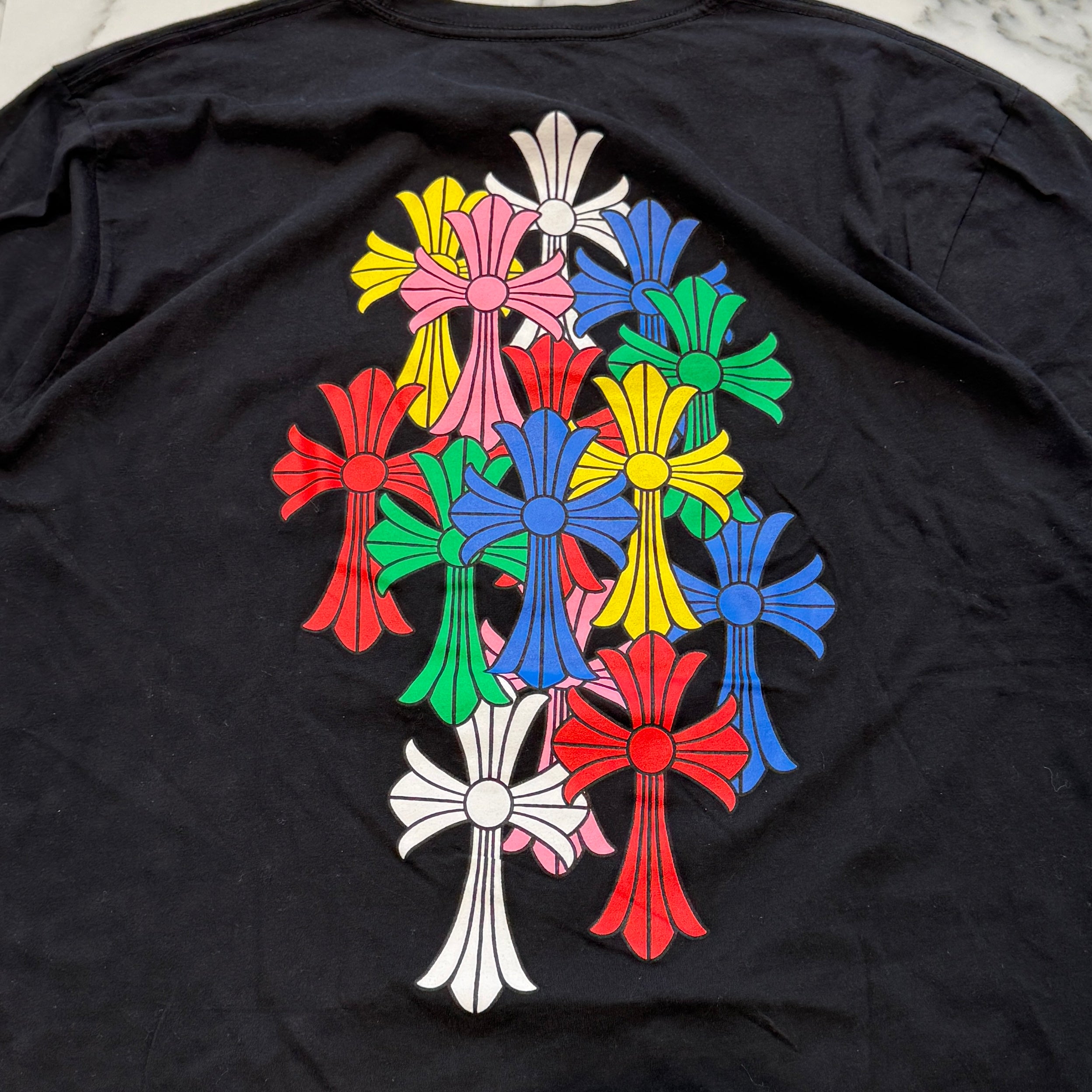 CHROME HEARTS 2021SS MLTCOL CEM CRS Tee Size XL クロムハーツ マルチカラー セメタリークロス Tシャツ サイズXL