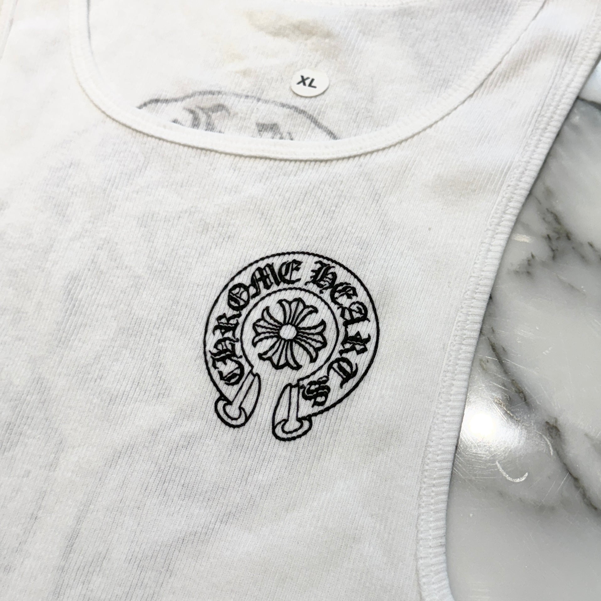 CHROME HEARTS Horseshoe Logo Tank Top Size XL クロムハーツ ホースシュー ロゴ タンクトップ サイズXL