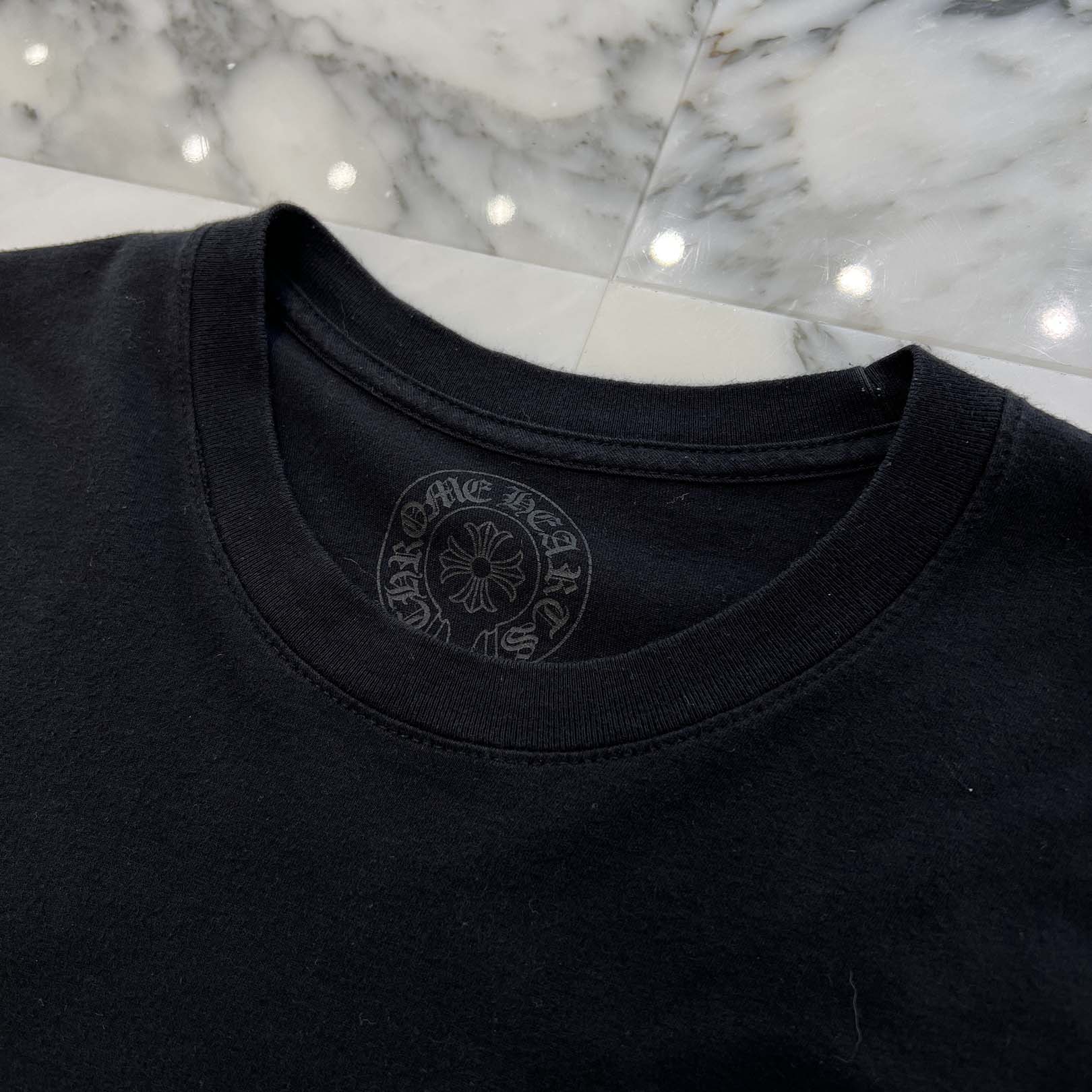 CHROME HEARTS King Taco 3 Cemetery Cross Print Long Sleeve Tee Size S クロムハーツ キングタコ 3 セメタリークロス プリント ロングスリーブ Tシャツ サイズS