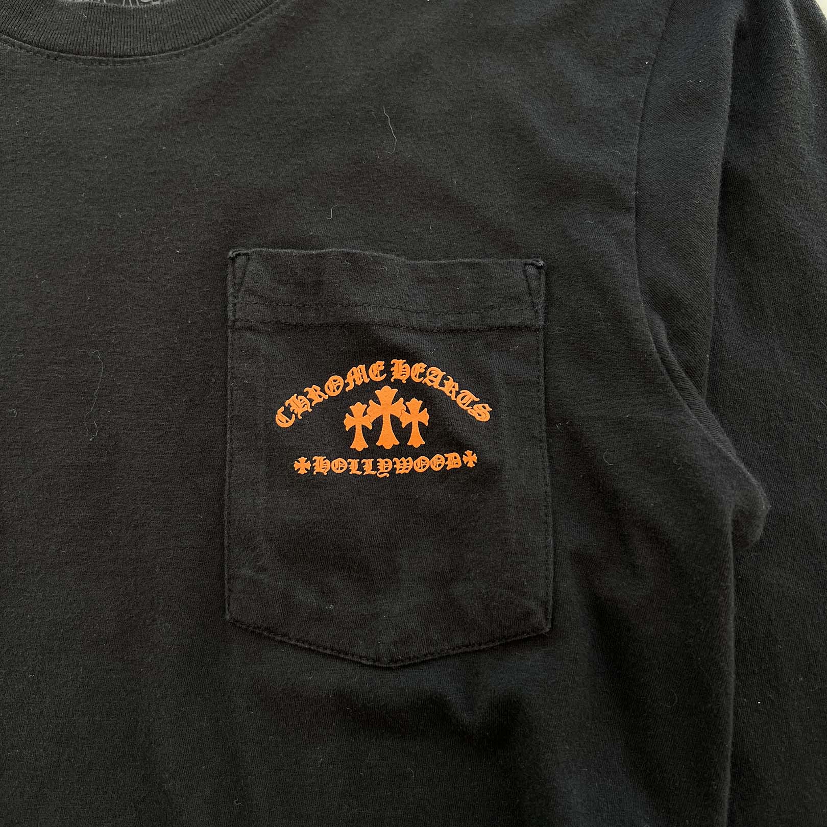 CHROME HEARTS King Taco 3 Cemetery Cross Print Long Sleeve Tee Size S クロムハーツ キングタコ 3 セメタリークロス プリント ロングスリーブ Tシャツ サイズS