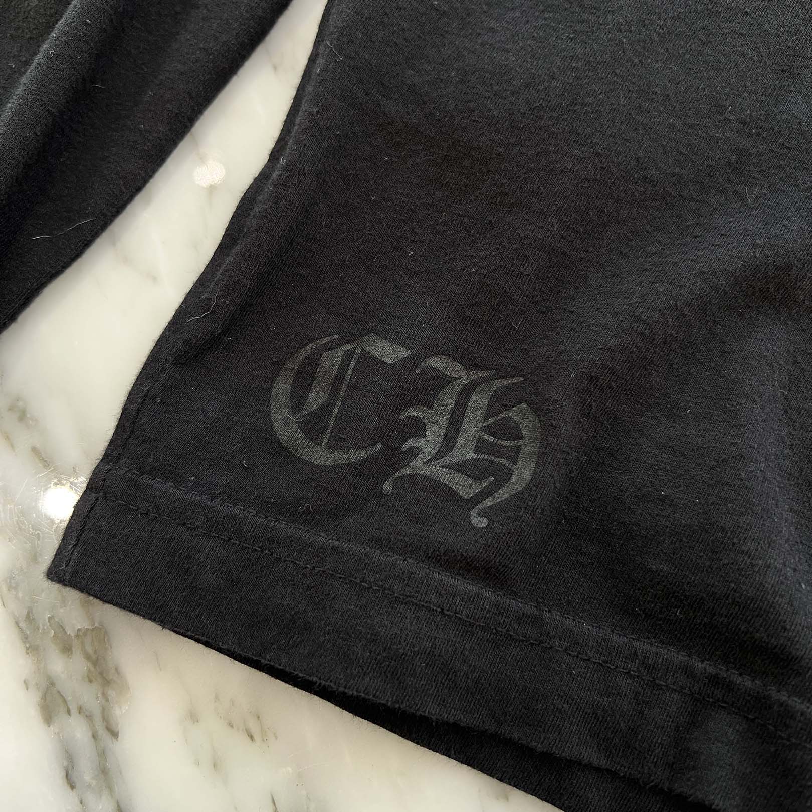 CHROME HEARTS King Taco 3 Cemetery Cross Print Long Sleeve Tee Size S クロムハーツ キングタコ 3 セメタリークロス プリント ロングスリーブ Tシャツ サイズS