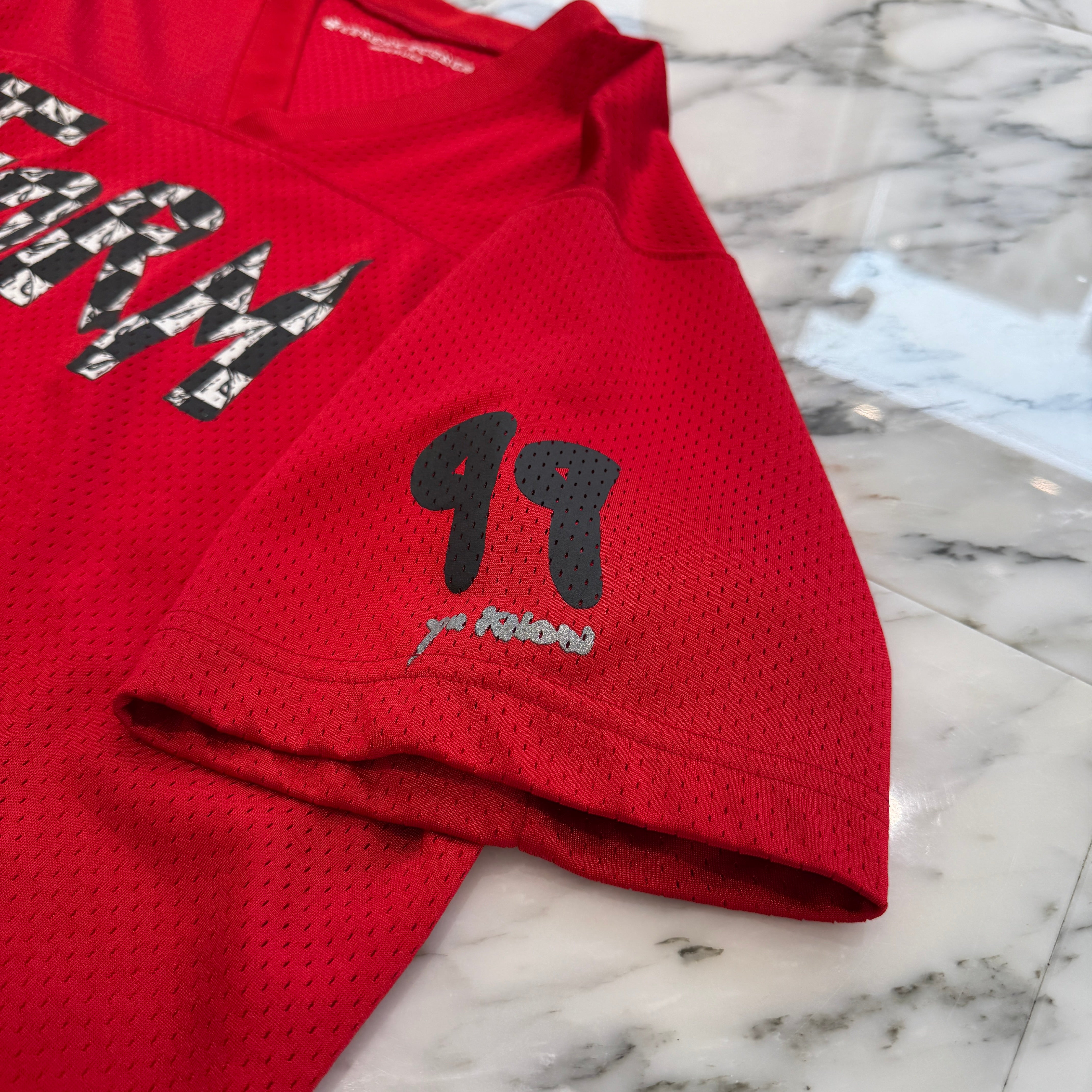 CHROME HEARTS Matty "TEAM" Mesh Warm Up Jersey Size M クロムハーツ マッティ "チーム" メッシュウォームアップジャージー サイズM