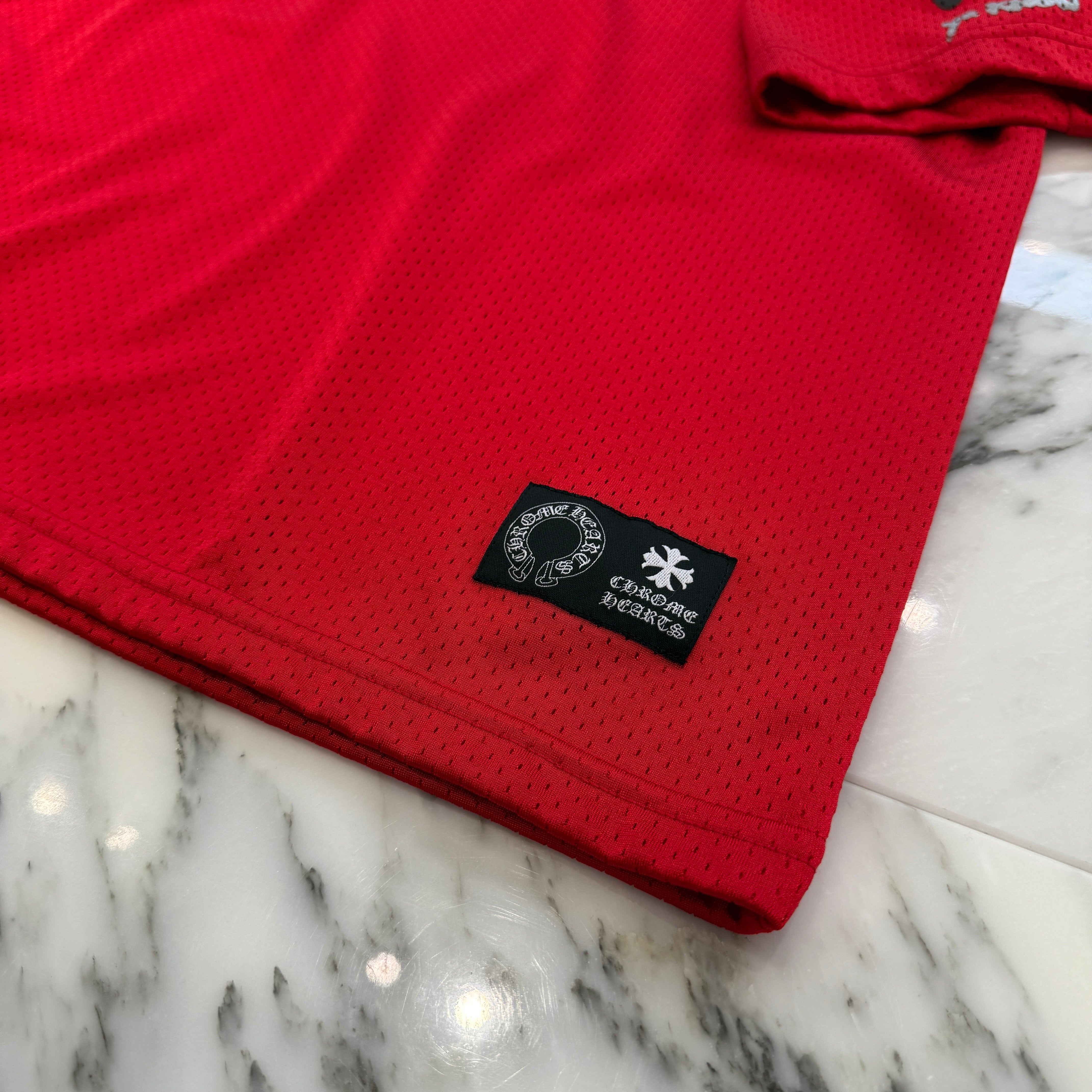 CHROME HEARTS Matty "TEAM" Mesh Warm Up Jersey Size M クロムハーツ マッティ "チーム" メッシュウォームアップジャージー サイズM