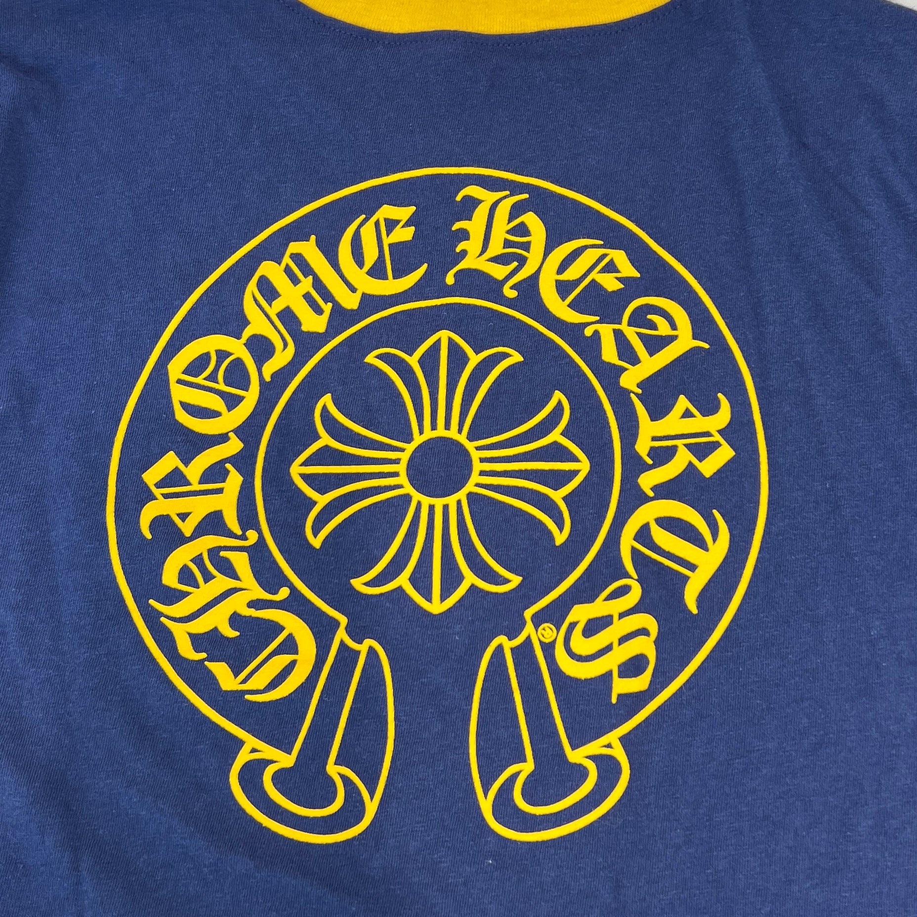 CHROME HEARTS Back Horseshoe Print Ladies Ringer Tee Size XS クロムハーツ バックホースシュープリント レディース リンガーTシャツ サイズXS