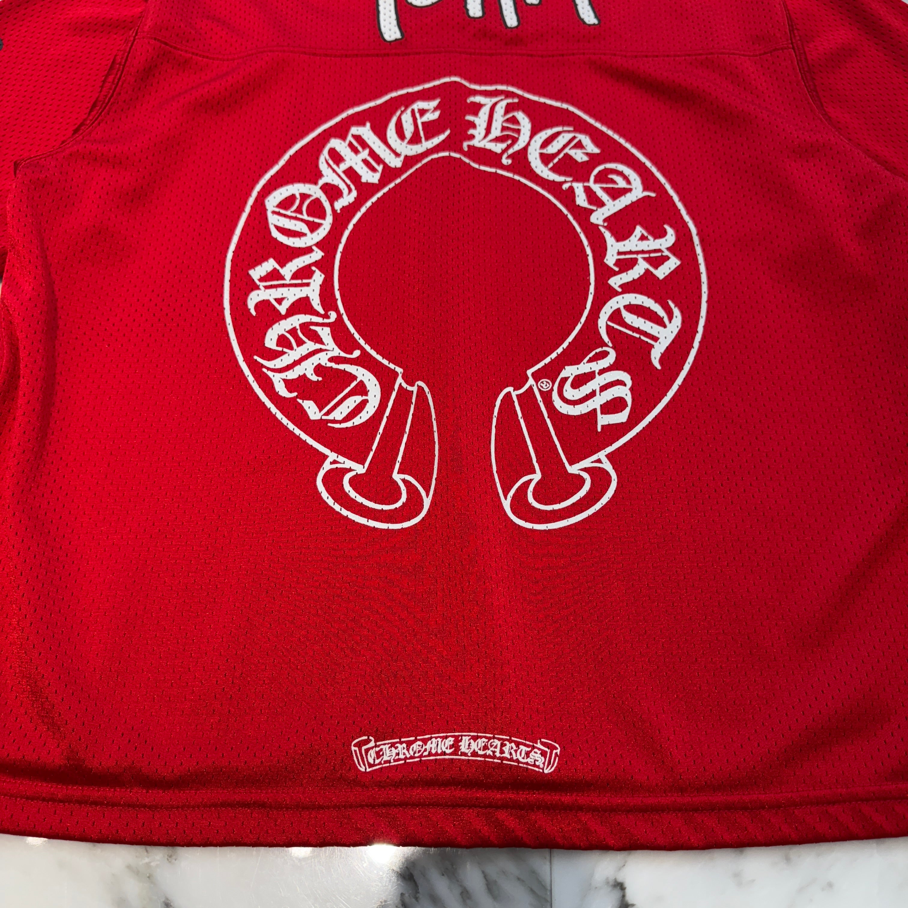 CHROME HEARTS Matty "TEAM" Mesh Warm Up Jersey Size M クロムハーツ マッティ "チーム" メッシュウォームアップジャージー サイズM