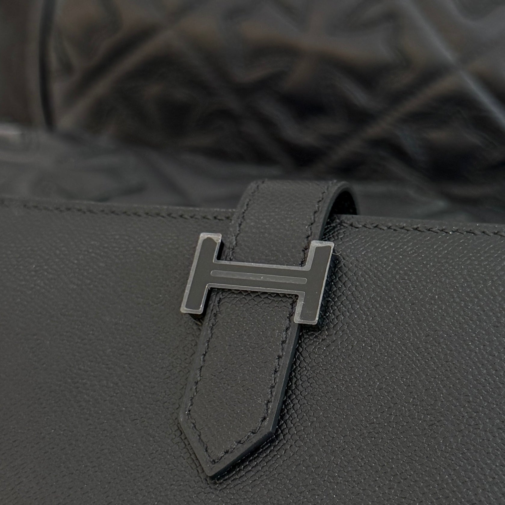 HERMES Bearn Compact Wallet "MONOCHROME" K刻印 エルメス ベアン コンパクト ウォレット "モノクローム" K刻印