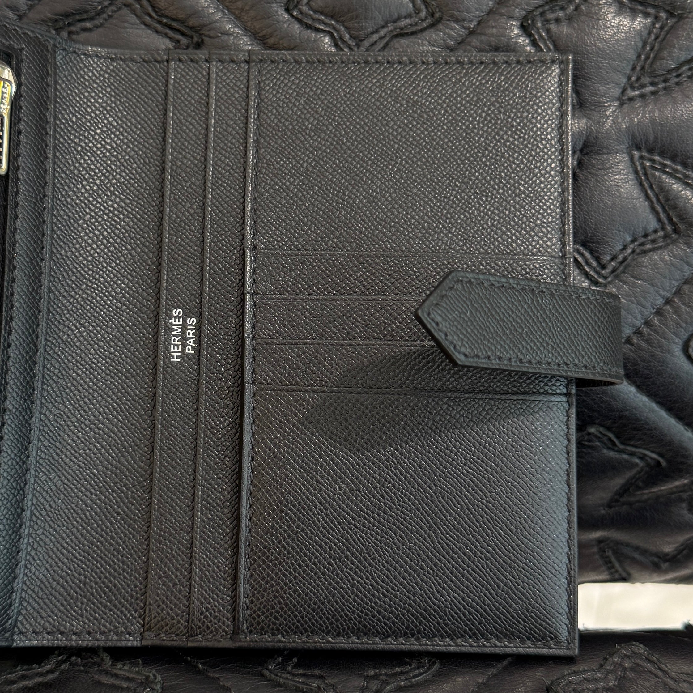 HERMES Bearn Compact Wallet "MONOCHROME" K刻印 エルメス ベアン コンパクト ウォレット "モノクローム" K刻印
