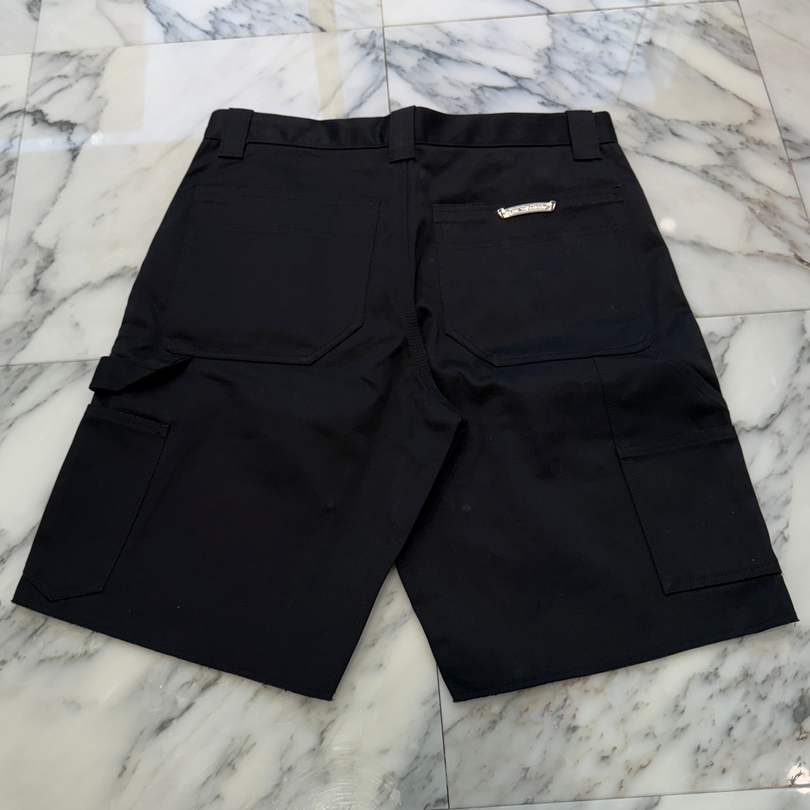 CHROME HEARTS Carpenter Cross Ball Button Denim Shorts Size 32 クロムハーツ カーペンター クロスボールボタン デニムショーツ サイズ32