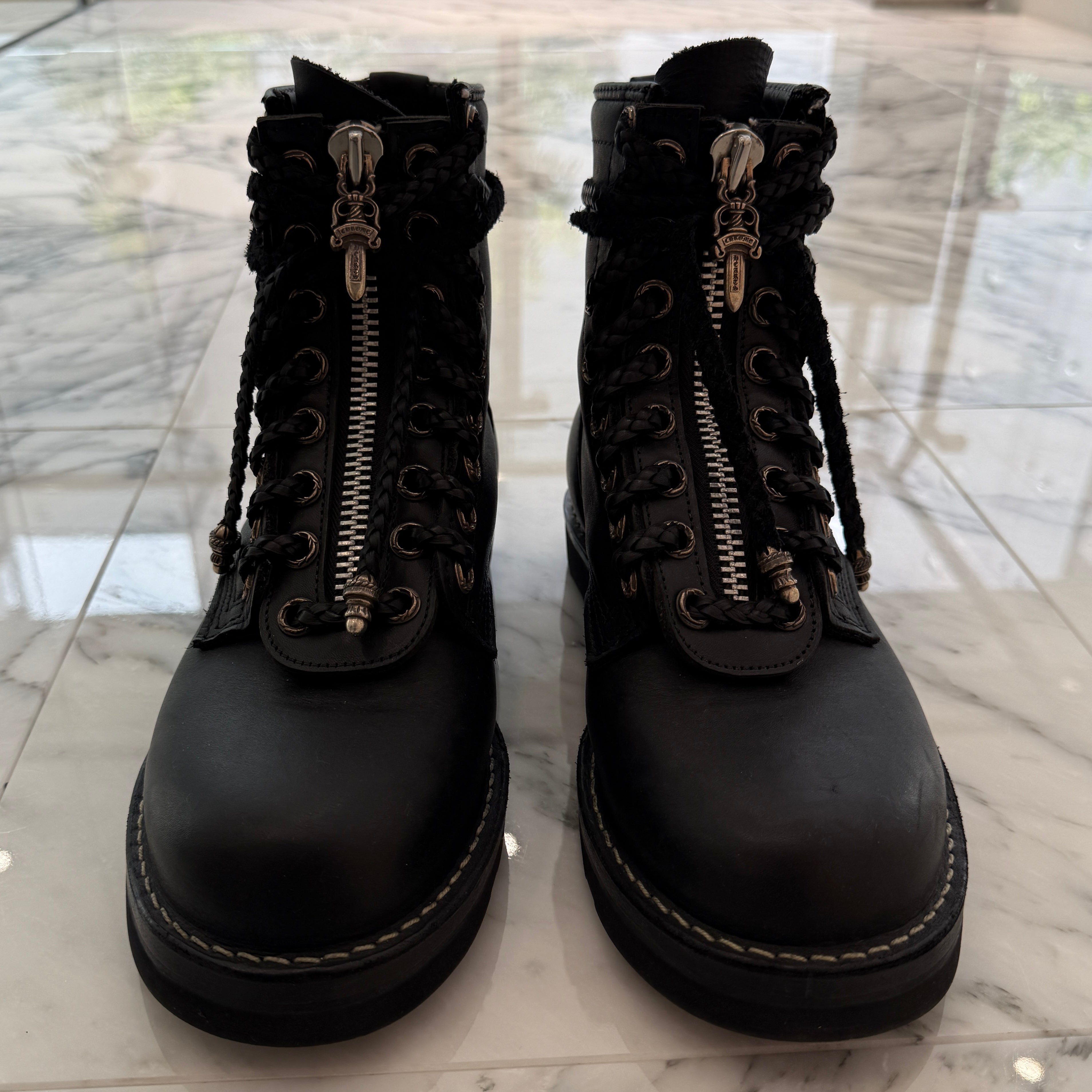 CHROME HEARTS × WESCO Custom JOBMASTER Leather Boots Size 7E(約25.0cm～25.5cm) クロムハーツ × ウエスコ カスタム ジョブマスター レザーブーツ サイズ7E(約25.0cm～25.5cm)