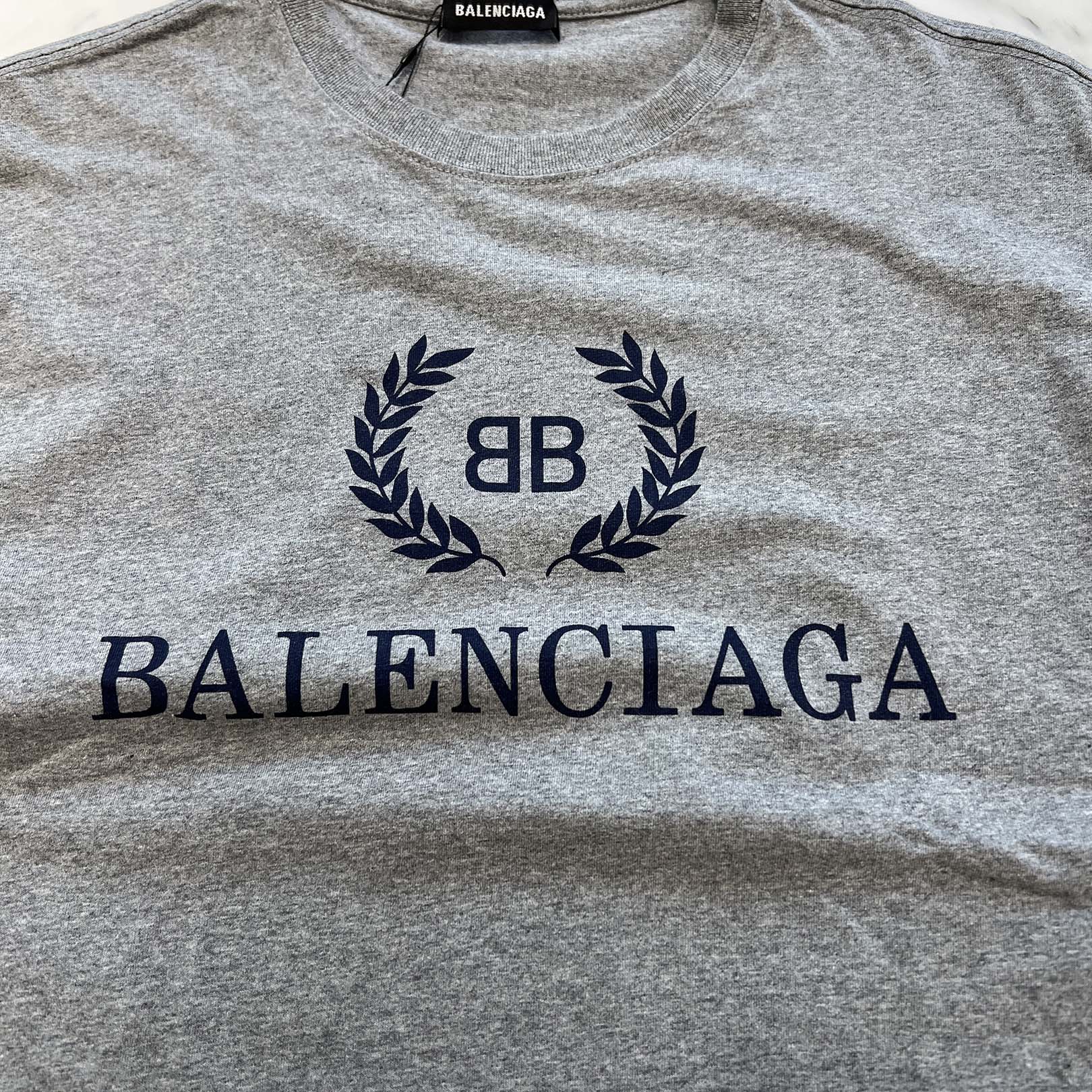 BALENCIAGA 2018AW BB Logo Print Tee 544271 TCV25 Size M バレンシアガ BBロゴ プリントTシャツ サイズM