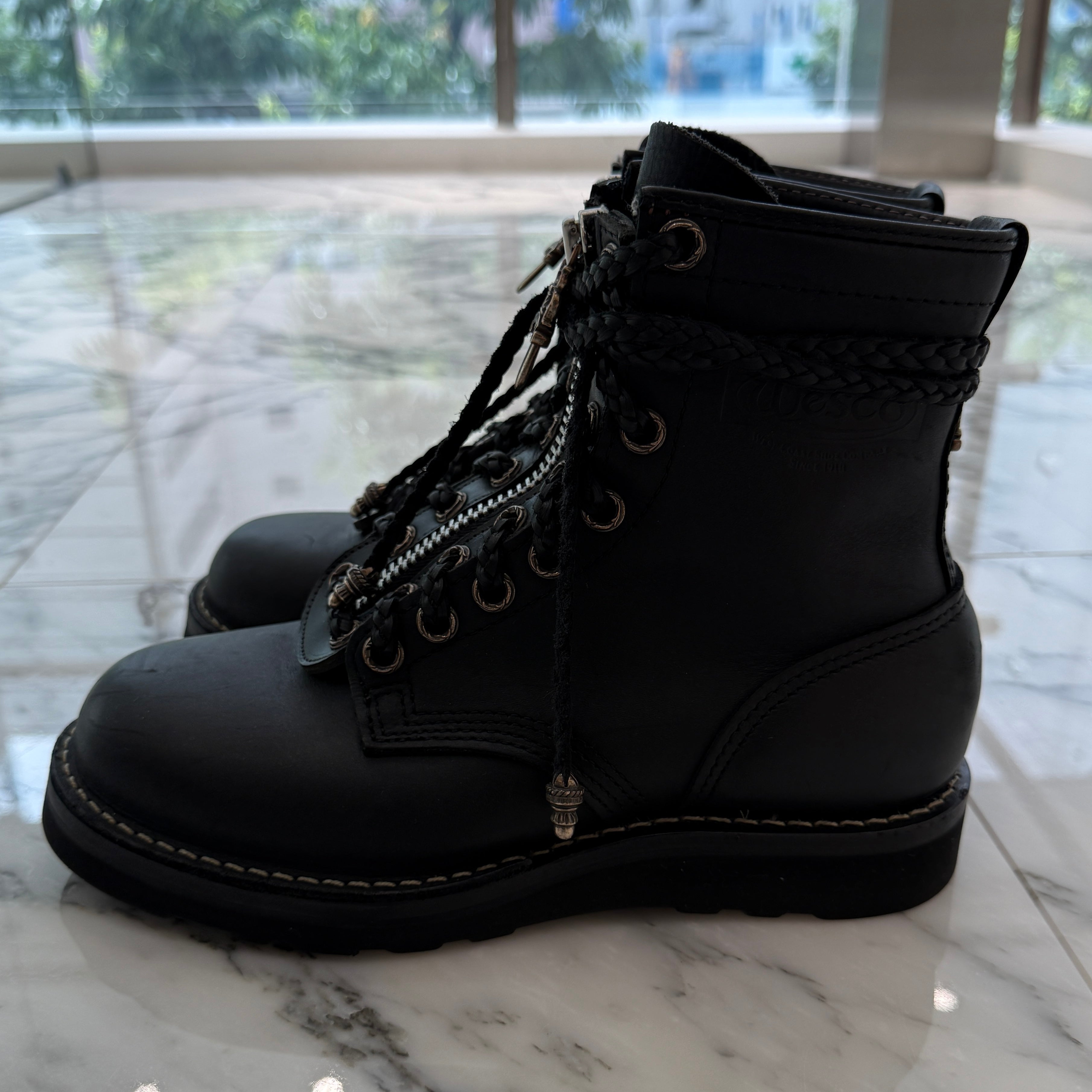 CHROME HEARTS × WESCO Custom JOBMASTER Leather Boots Size 7E(約25.0cm～25.5cm) クロムハーツ × ウエスコ カスタム ジョブマスター レザーブーツ サイズ7E(約25.0cm～25.5cm)