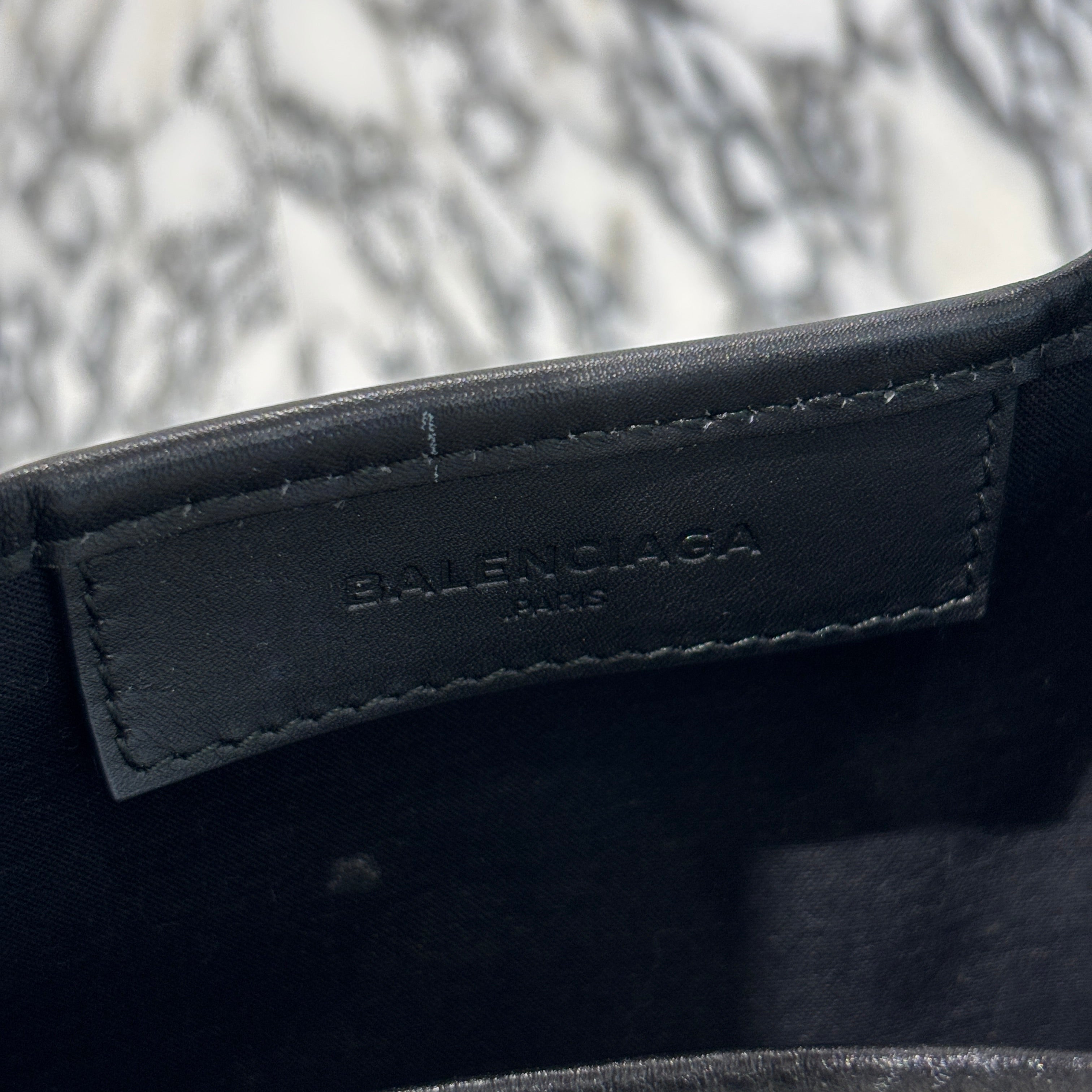 BALENCIAGA 2021SS Navy Cabas Tote Bag 581292 バレンシアガ ネイビーカバス トートバッグ